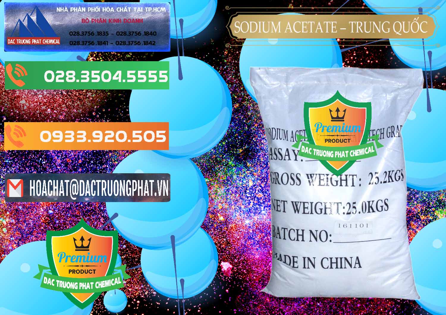 Đơn vị chuyên bán - cung ứng Sodium Acetate - Natri Acetate Trung Quốc China - 0134 - Chuyên phân phối và nhập khẩu hóa chất tại TP.HCM - hoachatxulynuoc.com.vn