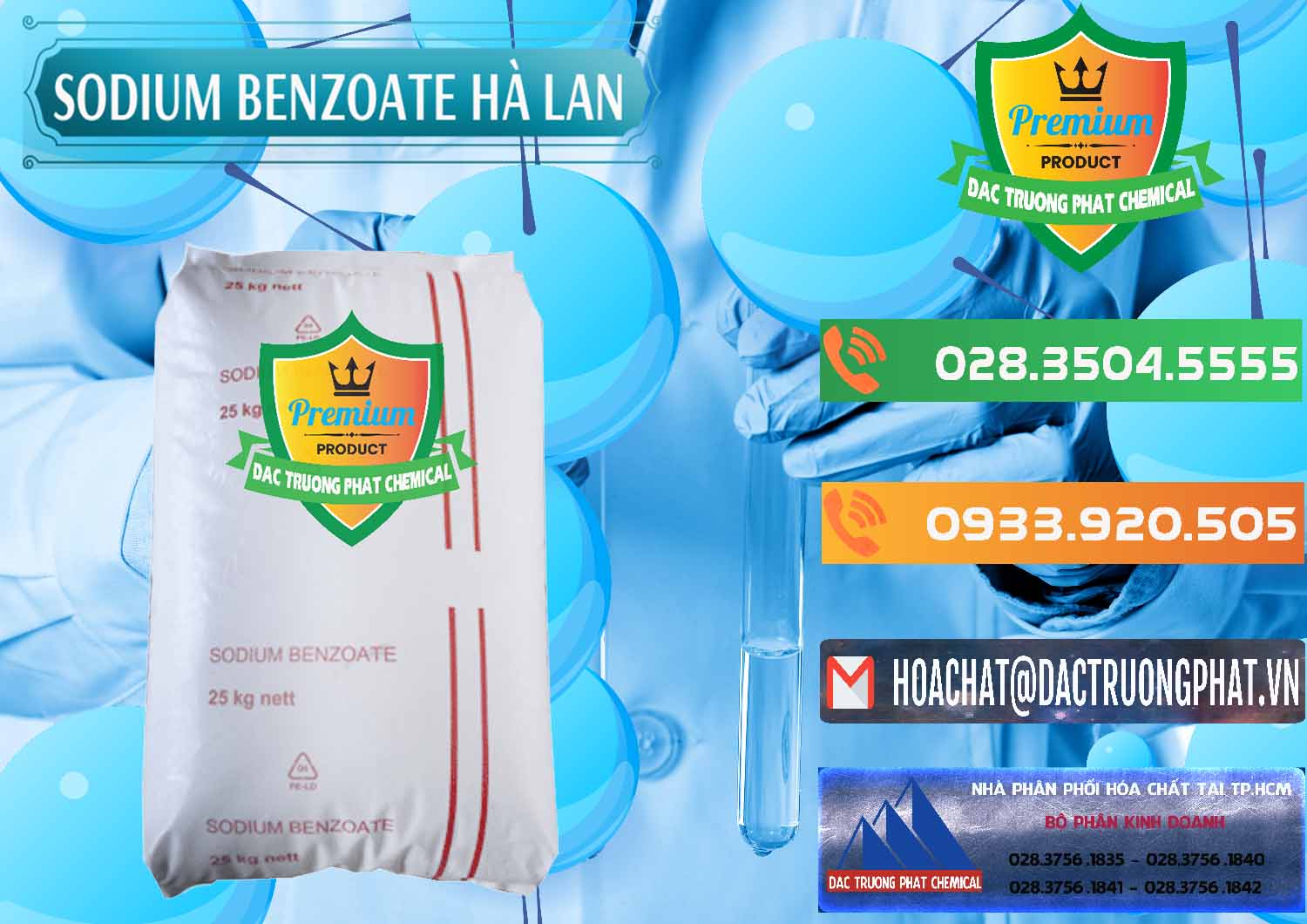 Đơn vị nhập khẩu và bán Sodium Benzoate - Mốc Bột Chữ Cam Hà Lan Netherlands - 0360 - Đơn vị phân phối và bán hóa chất tại TP.HCM - hoachatxulynuoc.com.vn