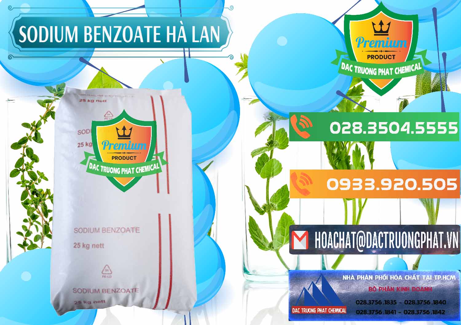 Phân phối & bán Sodium Benzoate - Mốc Bột Chữ Cam Hà Lan Netherlands - 0360 - Cung cấp _ nhập khẩu hóa chất tại TP.HCM - hoachatxulynuoc.com.vn
