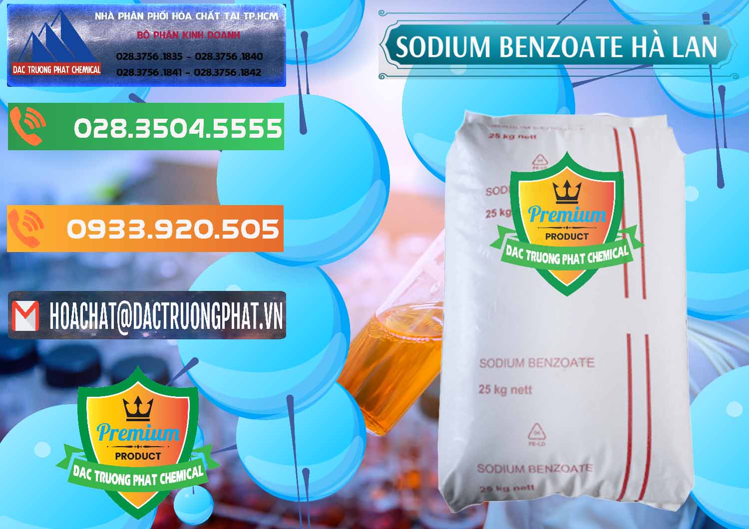 Đơn vị chuyên phân phối ( bán ) Sodium Benzoate - Mốc Bột Chữ Cam Hà Lan Netherlands - 0360 - Nơi chuyên bán _ cung cấp hóa chất tại TP.HCM - hoachatxulynuoc.com.vn