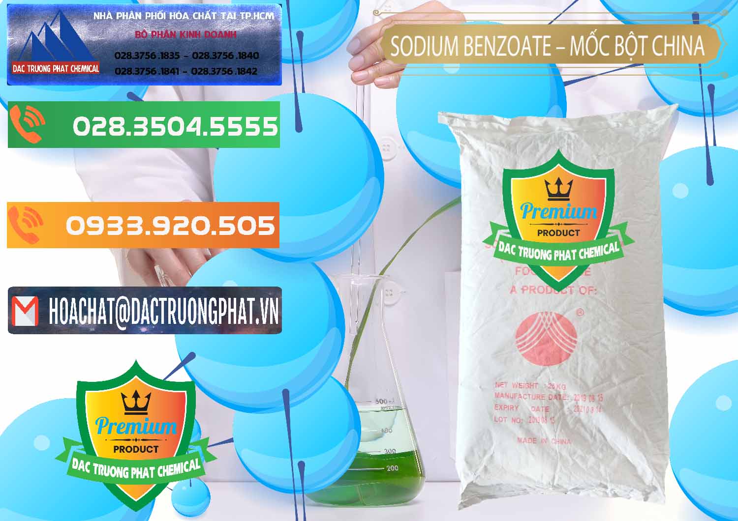 Cty bán và phân phối Sodium Benzoate - Mốc Bột Chữ Cam Food Grade Trung Quốc China - 0135 - Nơi cung cấp - phân phối hóa chất tại TP.HCM - hoachatxulynuoc.com.vn