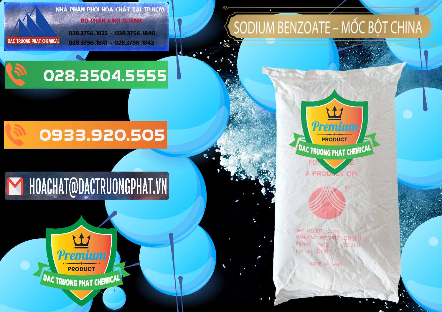 Cty chuyên kinh doanh ( bán ) Sodium Benzoate - Mốc Bột Chữ Cam Food Grade Trung Quốc China - 0135 - Phân phối và cung ứng hóa chất tại TP.HCM - hoachatxulynuoc.com.vn
