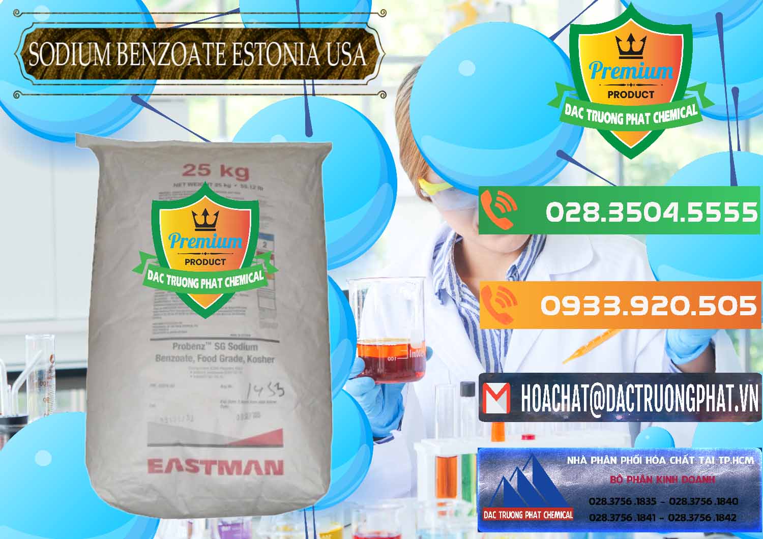 Nhà phân phối ( bán ) Sodium Benzoate - Mốc Bột Estonia Mỹ USA - 0468 - Nhà phân phối - cung cấp hóa chất tại TP.HCM - hoachatxulynuoc.com.vn