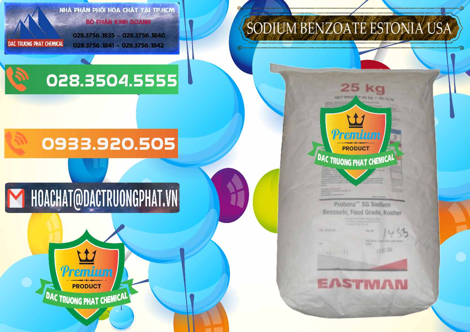 Nơi chuyên cung ứng - bán Sodium Benzoate - Mốc Bột Estonia Mỹ USA - 0468 - Công ty kinh doanh ( cung cấp ) hóa chất tại TP.HCM - hoachatxulynuoc.com.vn