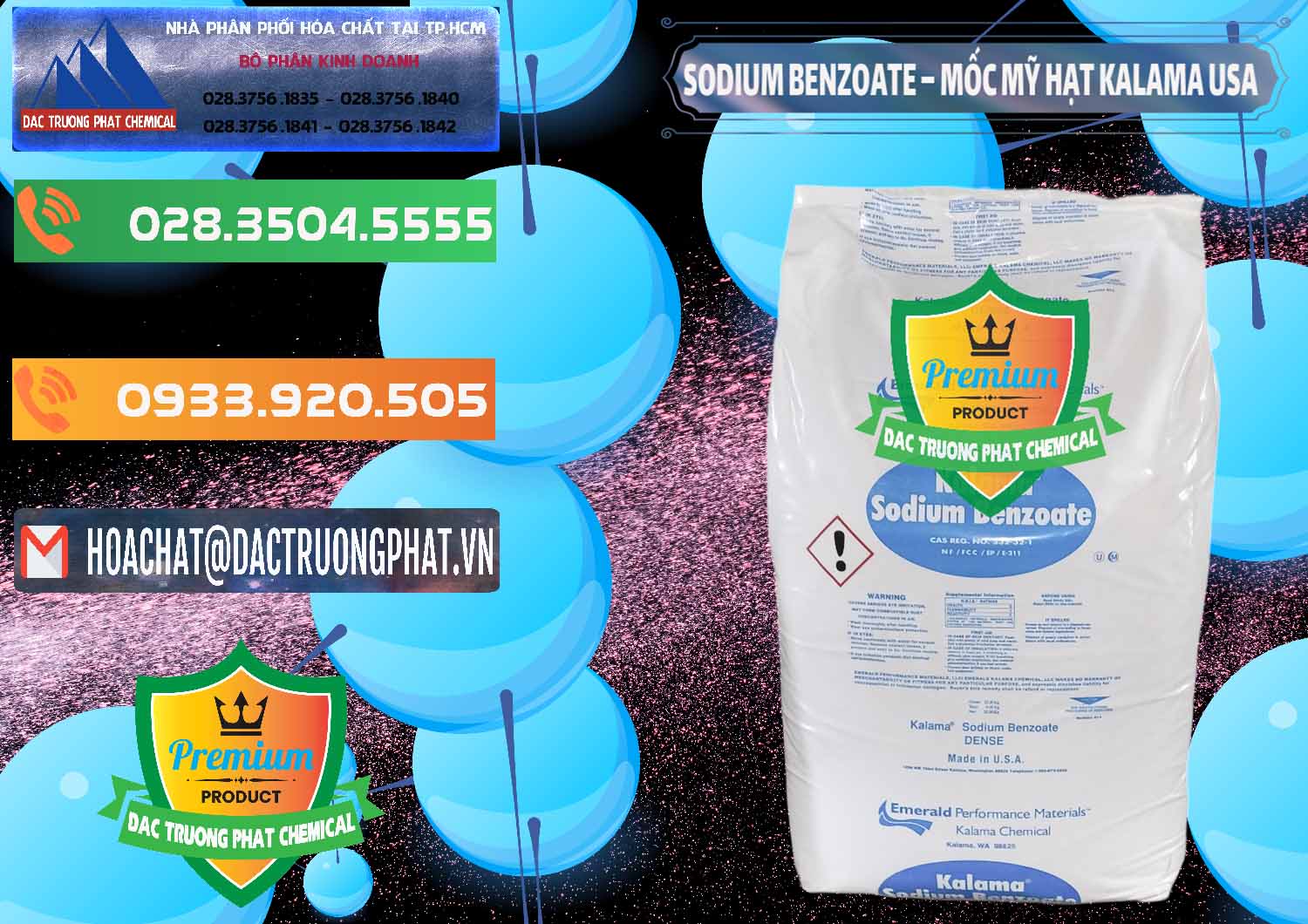 Cty chuyên nhập khẩu _ bán Sodium Benzoate - Mốc Hạt Kalama Food Grade Mỹ Usa - 0137 - Chuyên cung cấp và phân phối hóa chất tại TP.HCM - hoachatxulynuoc.com.vn