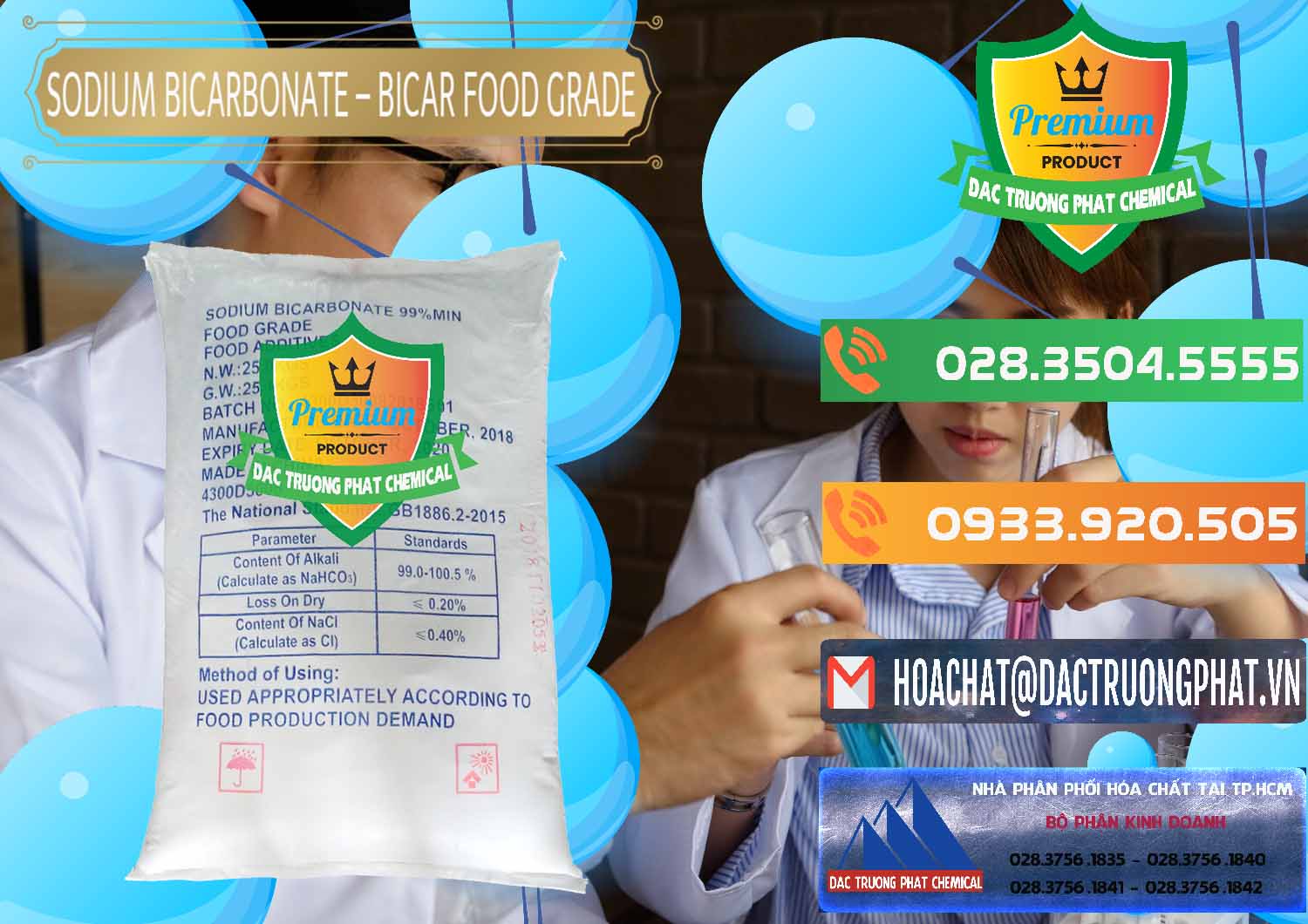 Cty cung cấp và bán Sodium Bicarbonate – Bicar NaHCO3 Food Grade Trung Quốc China - 0138 - Cty chuyên kinh doanh và cung cấp hóa chất tại TP.HCM - hoachatxulynuoc.com.vn