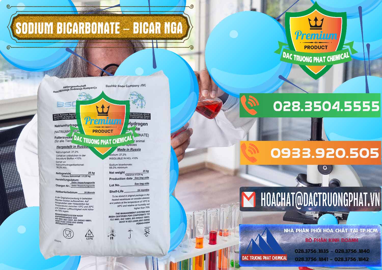 Chuyên phân phối và bán Sodium Bicarbonate – Bicar NaHCO3 Nga Russia - 0425 - Công ty chuyên cung cấp ( bán ) hóa chất tại TP.HCM - hoachatxulynuoc.com.vn