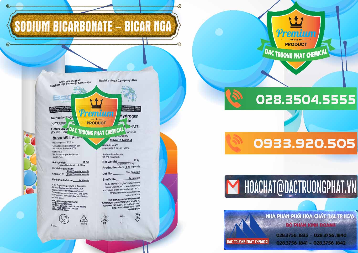 Cty bán - cung ứng Sodium Bicarbonate – Bicar NaHCO3 Nga Russia - 0425 - Kinh doanh và cung cấp hóa chất tại TP.HCM - hoachatxulynuoc.com.vn
