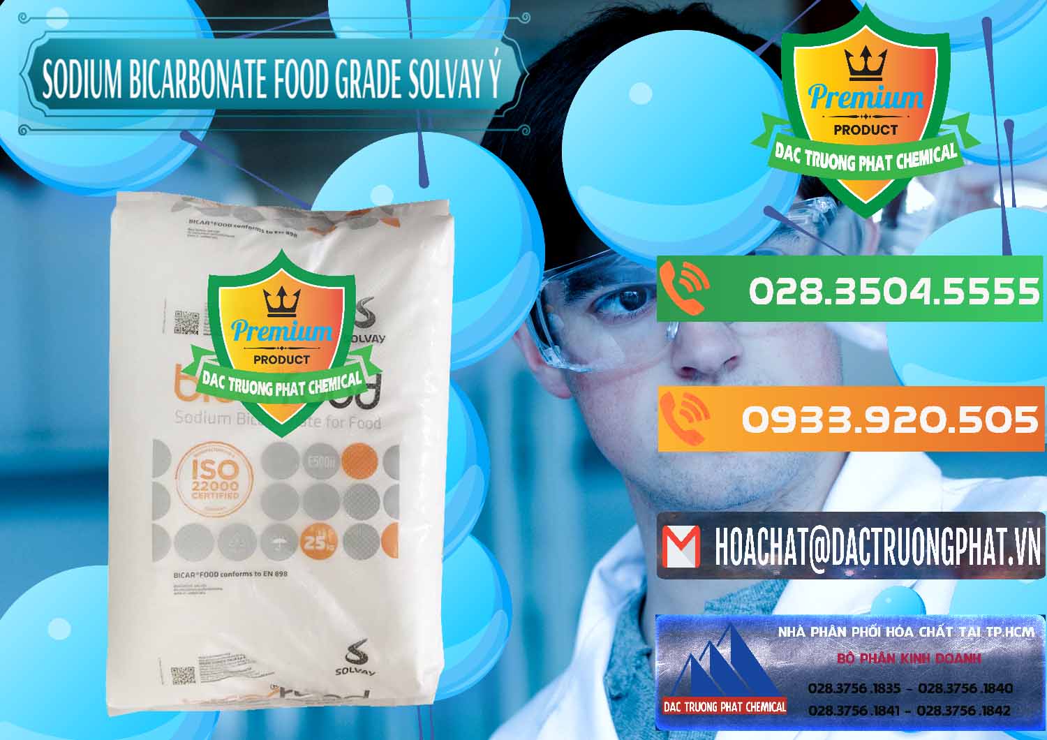 Chuyên phân phối và bán Sodium Bicarbonate – Bicar NaHCO3 Food Grade Solvay Ý Italy - 0220 - Nhập khẩu ( cung cấp ) hóa chất tại TP.HCM - hoachatxulynuoc.com.vn