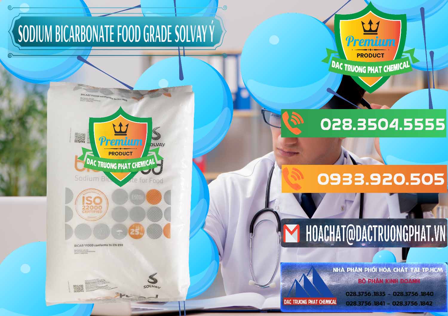 Cty chuyên cung ứng - bán Sodium Bicarbonate – Bicar NaHCO3 Food Grade Solvay Ý Italy - 0220 - Đơn vị chuyên bán - cung cấp hóa chất tại TP.HCM - hoachatxulynuoc.com.vn