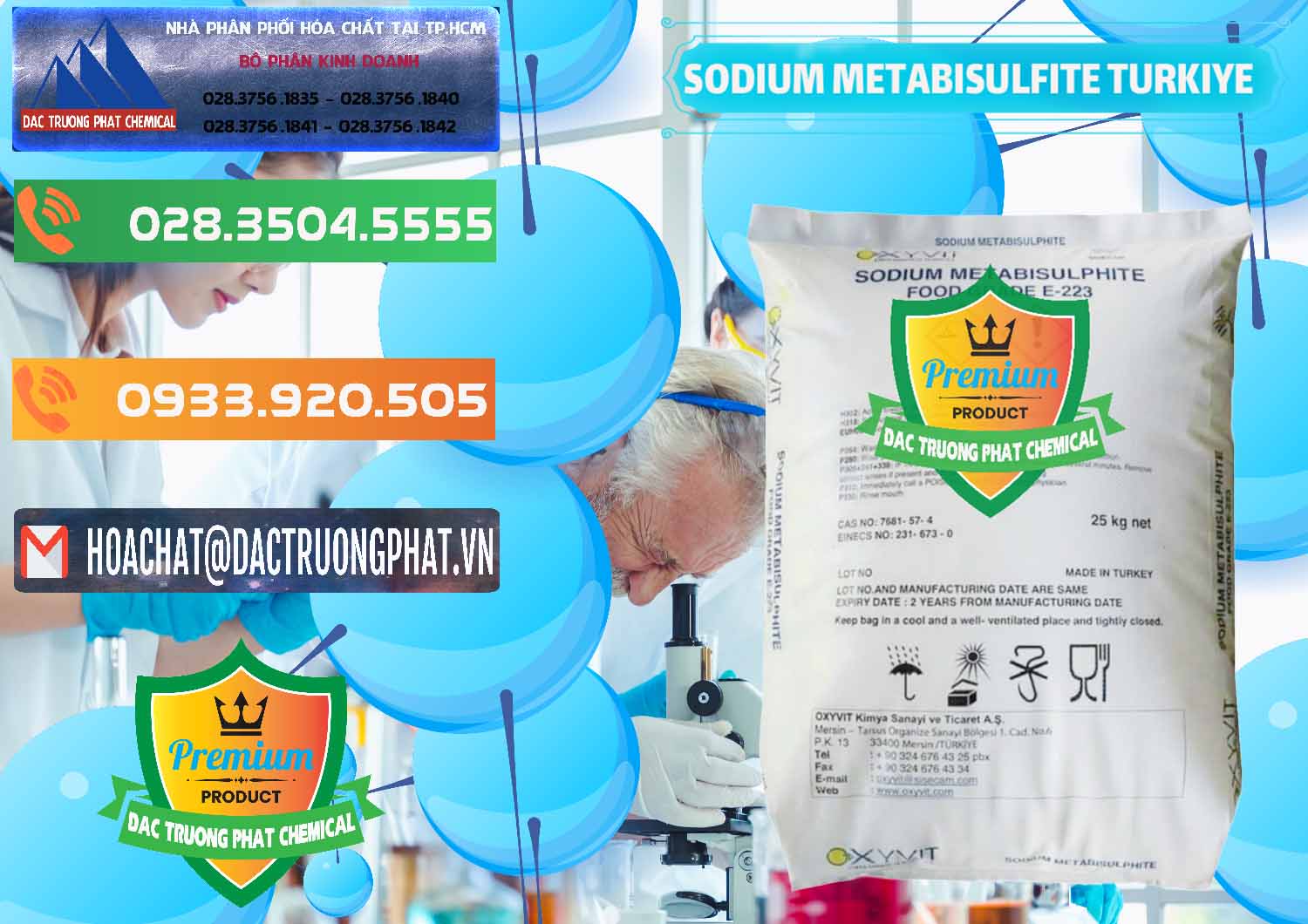 Đơn vị chuyên bán và cung ứng Sodium Metabisulfite - NA2S2O5 Food Grade E-223 Thổ Nhĩ Kỳ Turkey - 0413 - Nhập khẩu và cung cấp hóa chất tại TP.HCM - hoachatxulynuoc.com.vn