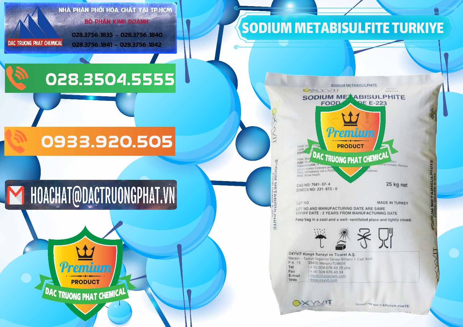 Đơn vị chuyên phân phối ( bán ) Sodium Metabisulfite - NA2S2O5 Food Grade E-223 Thổ Nhĩ Kỳ Turkey - 0413 - Đơn vị chuyên kinh doanh & cung cấp hóa chất tại TP.HCM - hoachatxulynuoc.com.vn