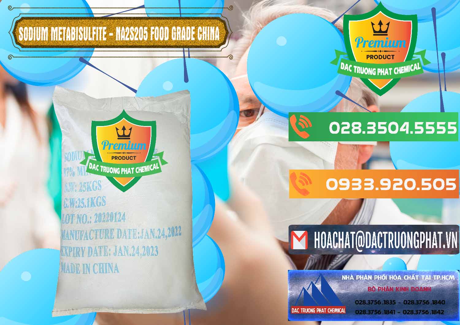 Bán _ cung ứng Sodium Metabisulfite - NA2S2O5 Food Grade Trung Quốc China - 0485 - Nơi cung cấp và phân phối hóa chất tại TP.HCM - hoachatxulynuoc.com.vn