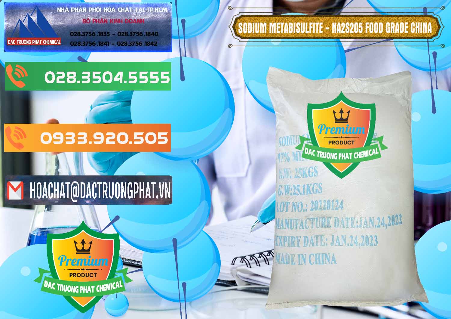 Đơn vị phân phối - bán Sodium Metabisulfite - NA2S2O5 Food Grade Trung Quốc China - 0485 - Đơn vị nhập khẩu _ phân phối hóa chất tại TP.HCM - hoachatxulynuoc.com.vn