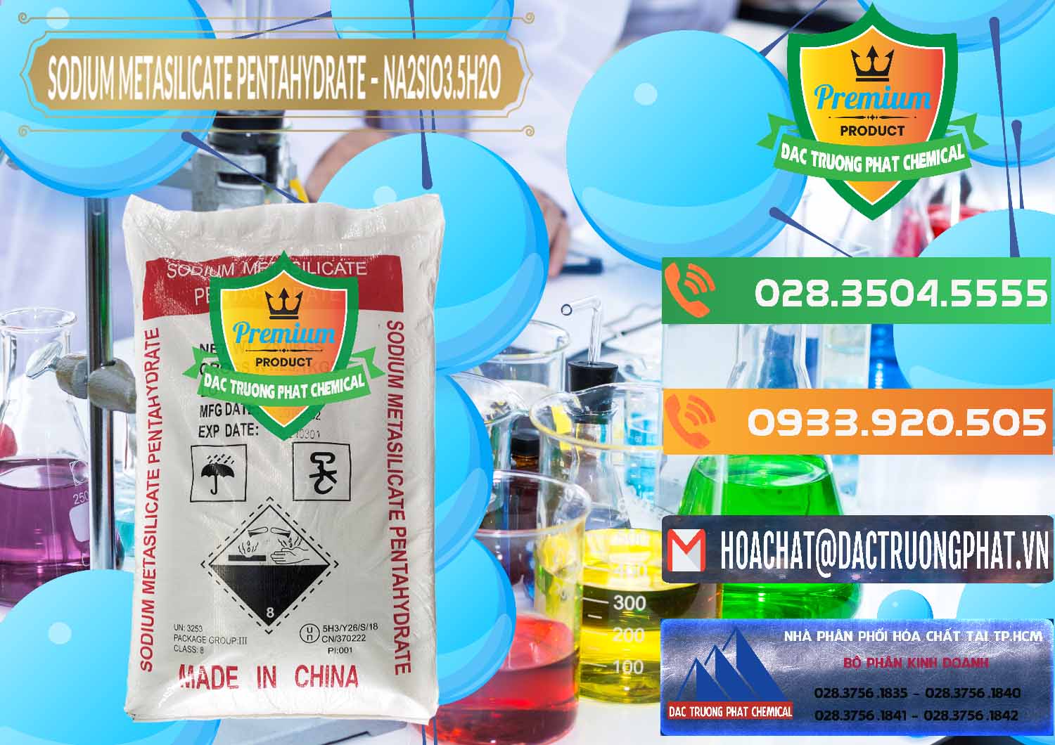 Cty chuyên kinh doanh - bán Sodium Metasilicate Pentahydrate – Silicate Bột Trung Quốc China - 0147 - Đơn vị chuyên cung cấp _ nhập khẩu hóa chất tại TP.HCM - hoachatxulynuoc.com.vn