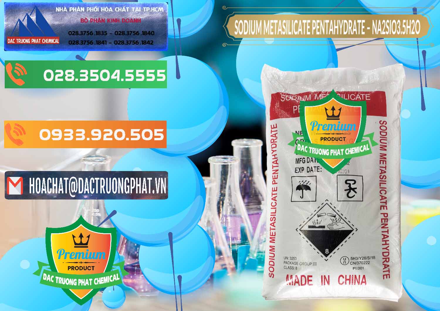 Nhập khẩu & bán Sodium Metasilicate Pentahydrate – Silicate Bột Trung Quốc China - 0147 - Cty chuyên phân phối ( kinh doanh ) hóa chất tại TP.HCM - hoachatxulynuoc.com.vn