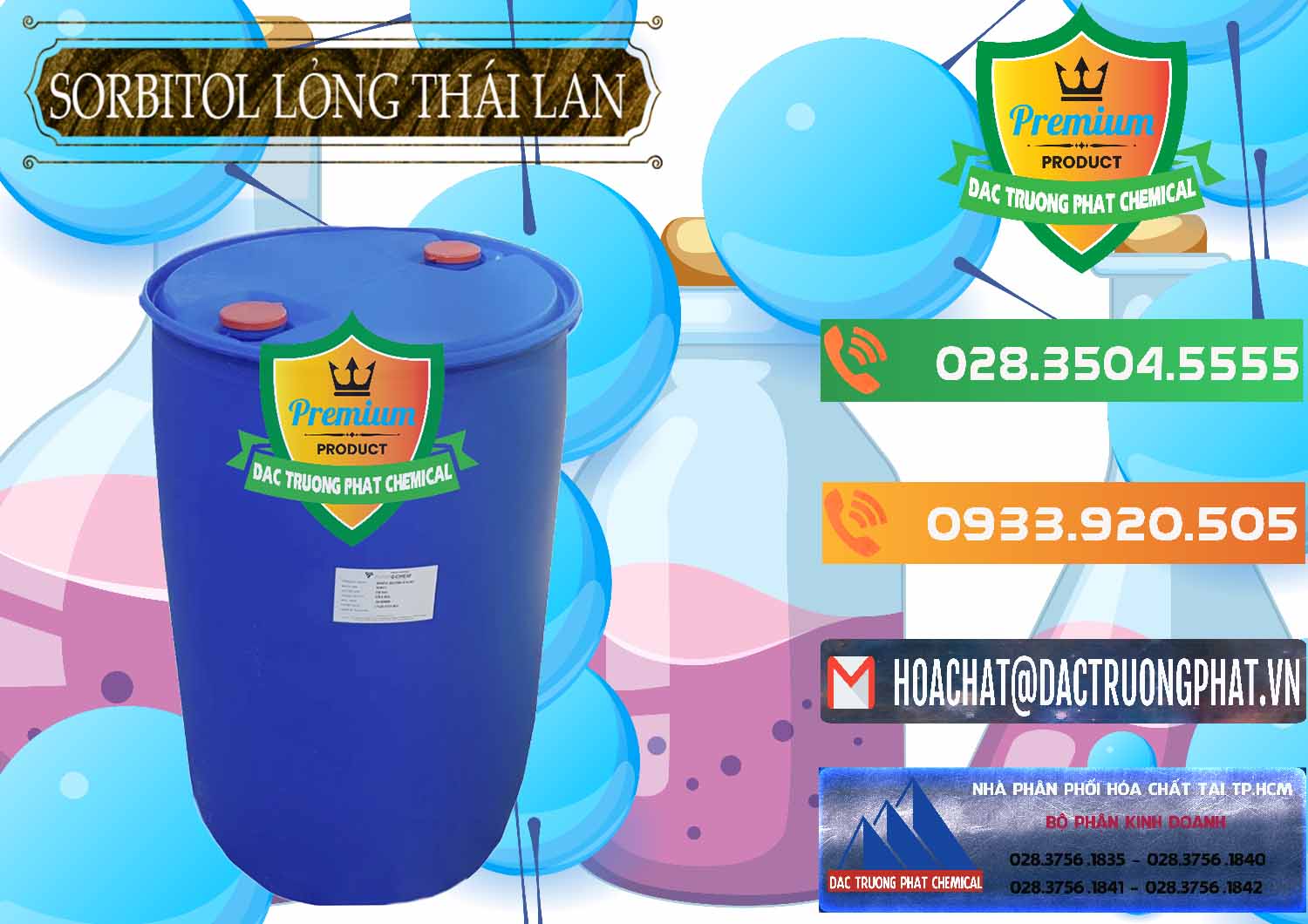 Cung ứng ( bán ) Sorbitol - C6H14O6 Lỏng 70% Food Grade Thái Lan Thailand - 0341 - Nhà cung cấp & phân phối hóa chất tại TP.HCM - hoachatxulynuoc.com.vn