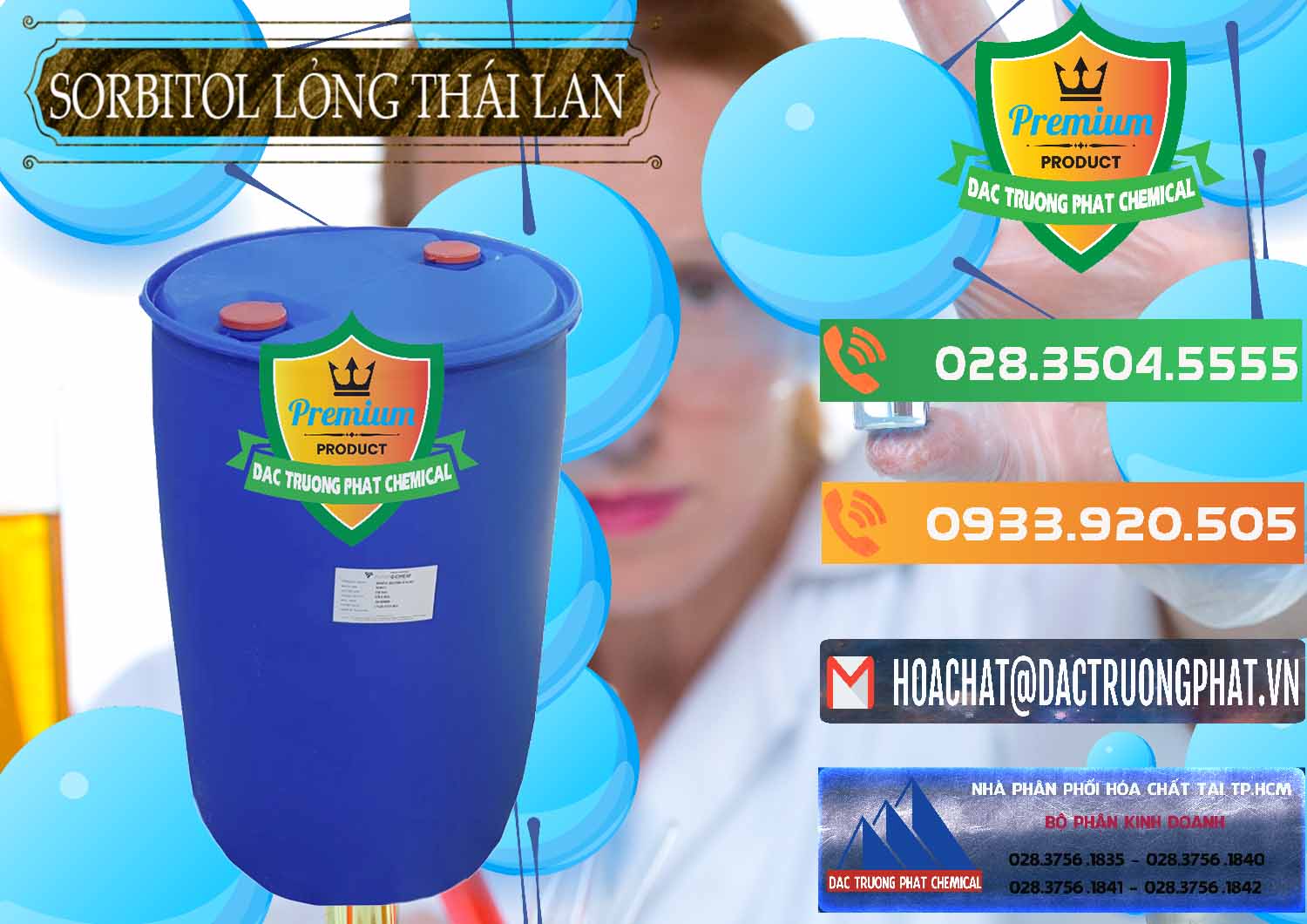 Đơn vị chuyên kinh doanh & bán Sorbitol - C6H14O6 Lỏng 70% Food Grade Thái Lan Thailand - 0341 - Công ty chuyên cung cấp ( bán ) hóa chất tại TP.HCM - hoachatxulynuoc.com.vn