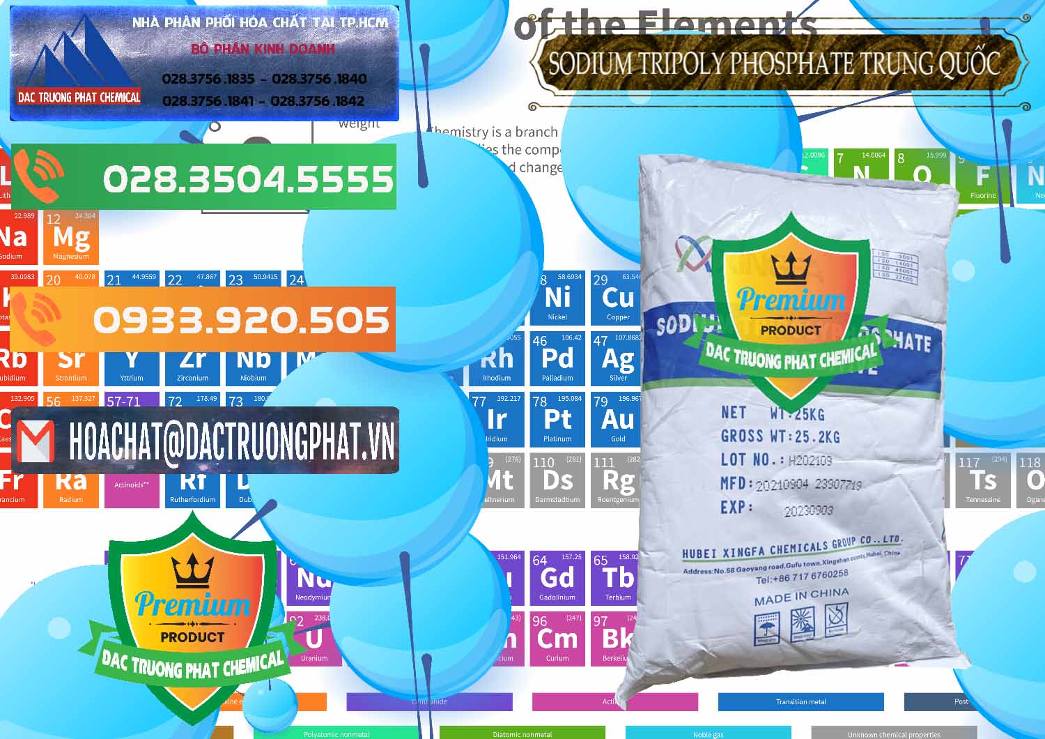 Nơi bán ( cung ứng ) Sodium Tripoly Phosphate - STPP 96% Xingfa Trung Quốc China - 0433 - Nơi chuyên bán - phân phối hóa chất tại TP.HCM - hoachatxulynuoc.com.vn