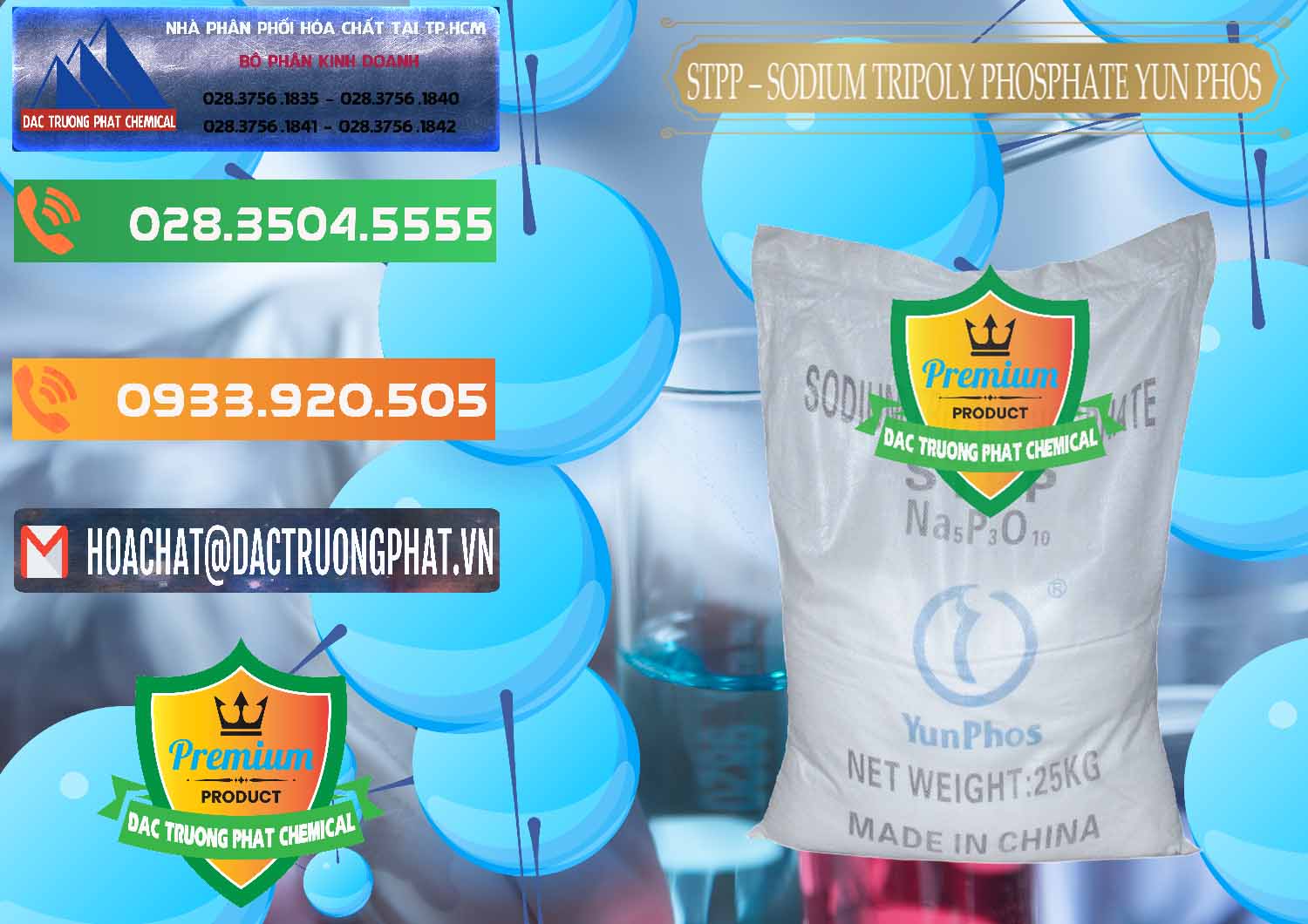 Cung cấp _ bán Sodium Tripoly Phosphate - STPP Yun Phos Trung Quốc China - 0153 - Cung cấp _ kinh doanh hóa chất tại TP.HCM - hoachatxulynuoc.com.vn