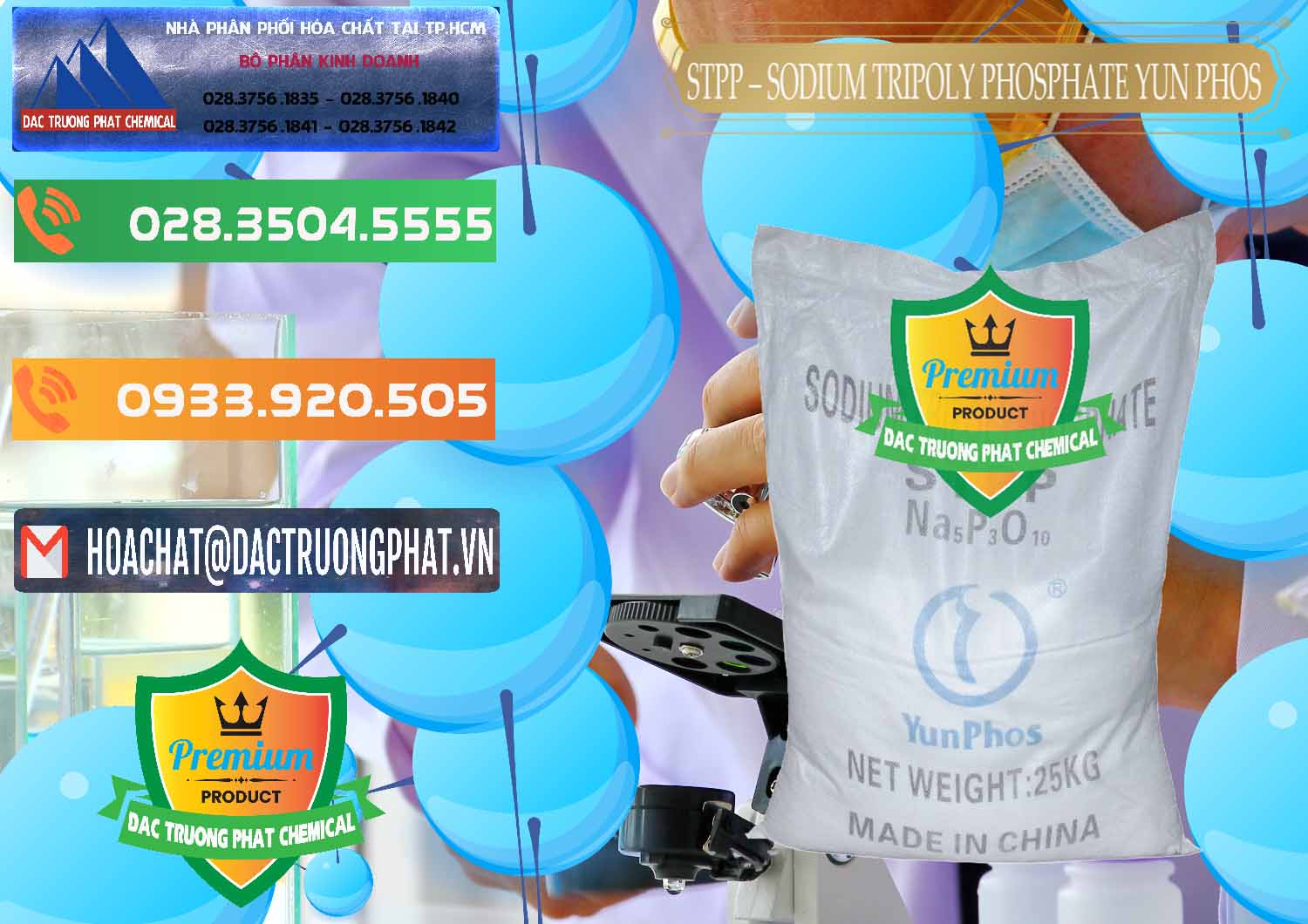 Đơn vị bán ( phân phối ) Sodium Tripoly Phosphate - STPP Yun Phos Trung Quốc China - 0153 - Đơn vị chuyên cung cấp ( nhập khẩu ) hóa chất tại TP.HCM - hoachatxulynuoc.com.vn