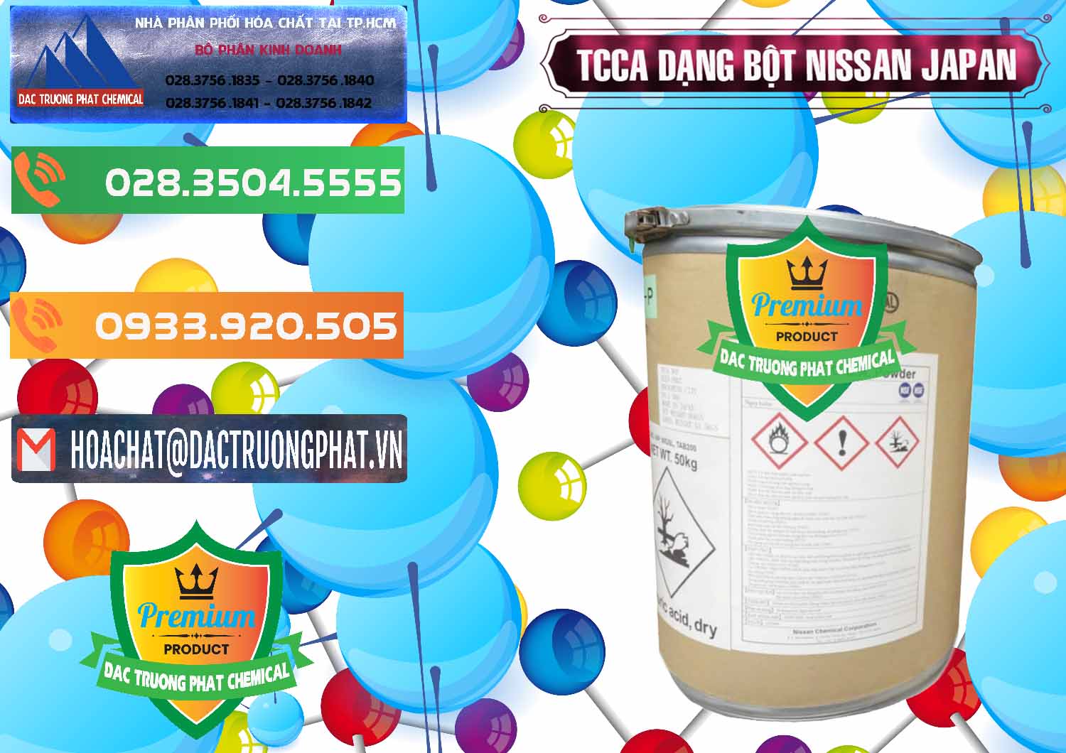 Cung ứng _ bán TCCA - Acid Trichloroisocyanuric 90% Dạng Bột Nissan Nhật Bản Japan - 0375 - Nơi cung cấp _ bán hóa chất tại TP.HCM - hoachatxulynuoc.com.vn