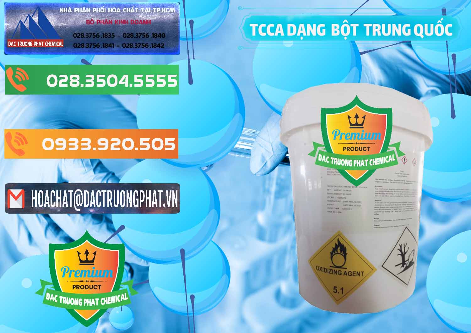 Đơn vị chuyên bán _ phân phối TCCA - Acid Trichloroisocyanuric Dạng Bột Thùng 20kg Trung Quốc China - 0386 - Nơi cung cấp & nhập khẩu hóa chất tại TP.HCM - hoachatxulynuoc.com.vn