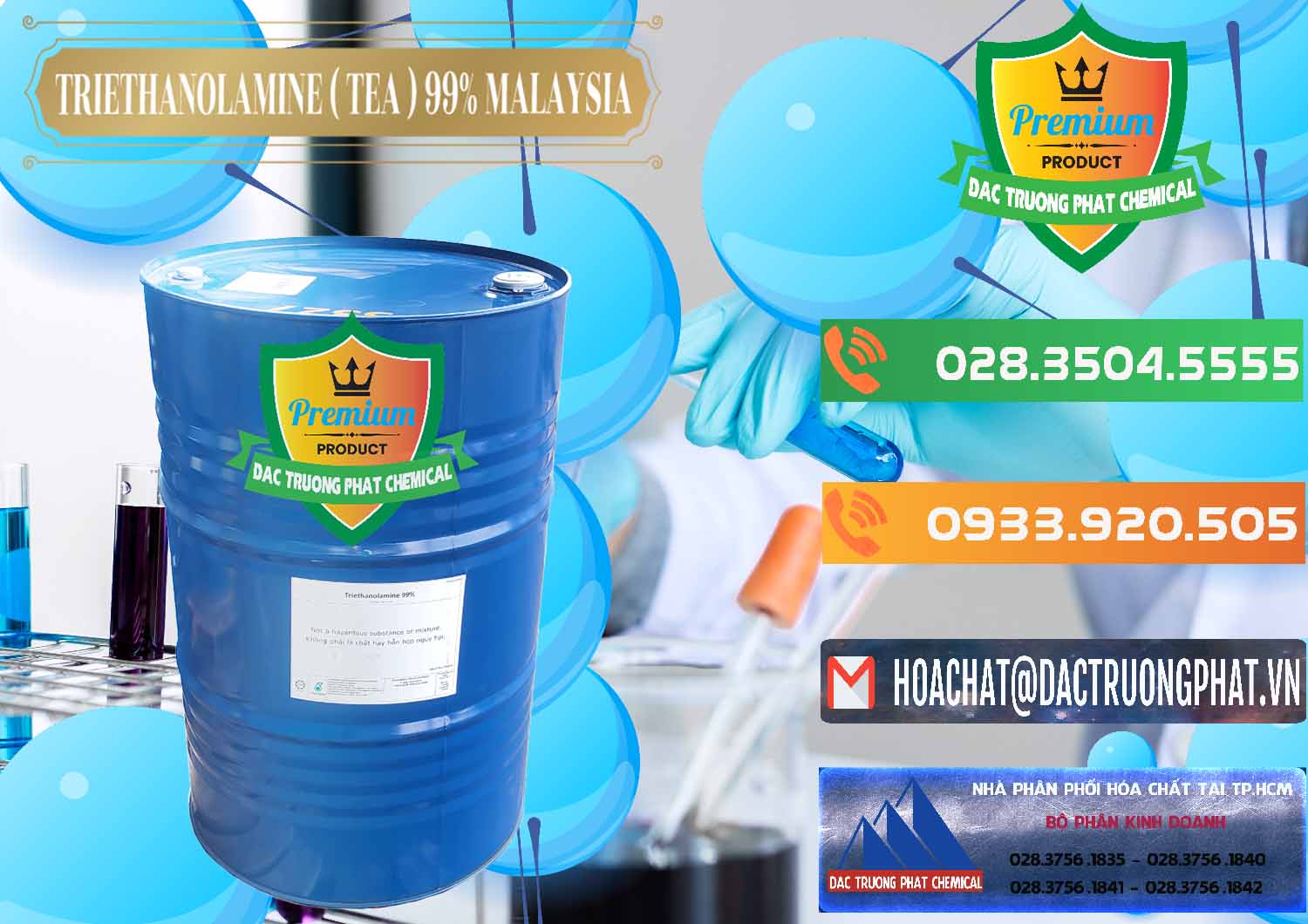 Cty chuyên kinh doanh và bán TEA - Triethanolamine 99% Mã Lai Malaysia - 0323 - Đơn vị kinh doanh & cung cấp hóa chất tại TP.HCM - hoachatxulynuoc.com.vn