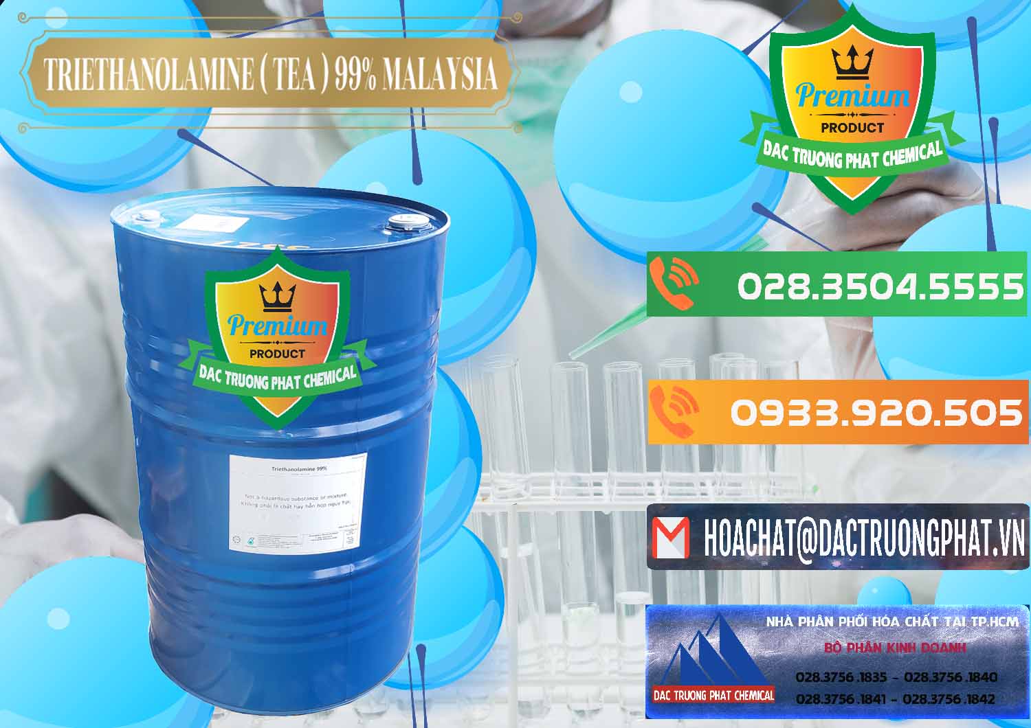 Nơi cung cấp và bán TEA - Triethanolamine 99% Mã Lai Malaysia - 0323 - Nơi phân phối _ bán hóa chất tại TP.HCM - hoachatxulynuoc.com.vn