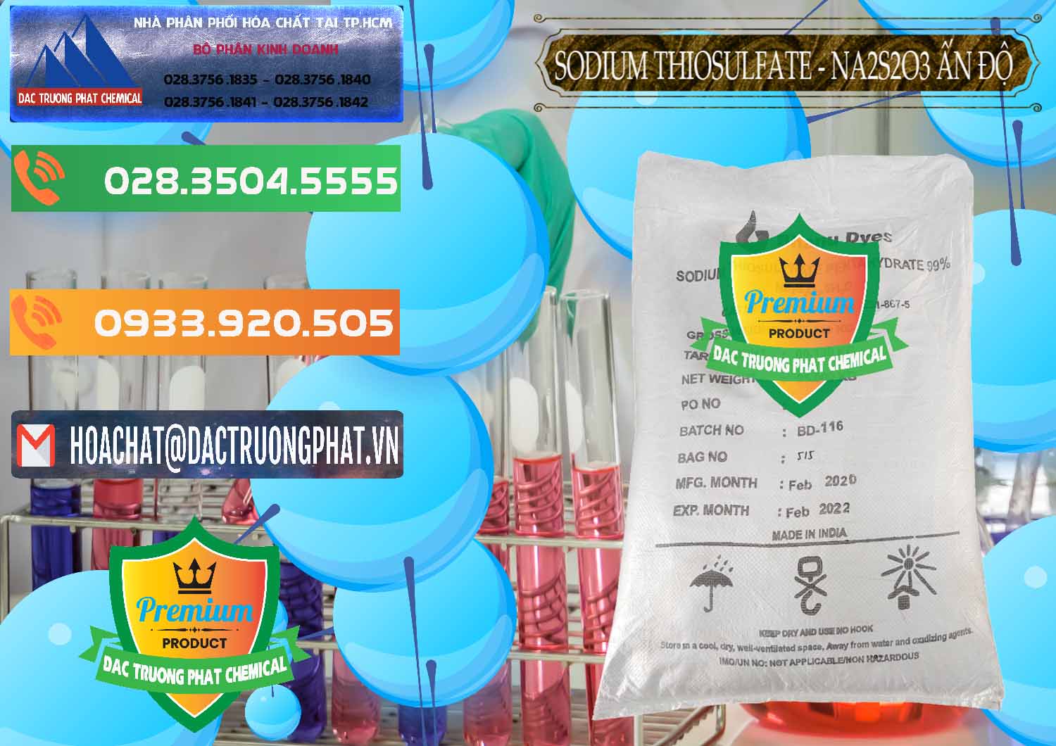 Chuyên kinh doanh và bán Sodium Thiosulfate - NA2S2O3 Ấn Độ India Bhanu Dyes - 0202 - Chuyên cung cấp ( kinh doanh ) hóa chất tại TP.HCM - hoachatxulynuoc.com.vn