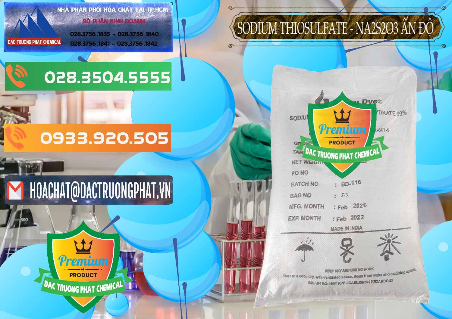 Bán và cung ứng Sodium Thiosulfate - NA2S2O3 Ấn Độ India Bhanu Dyes - 0202 - Nhà cung cấp - nhập khẩu hóa chất tại TP.HCM - hoachatxulynuoc.com.vn