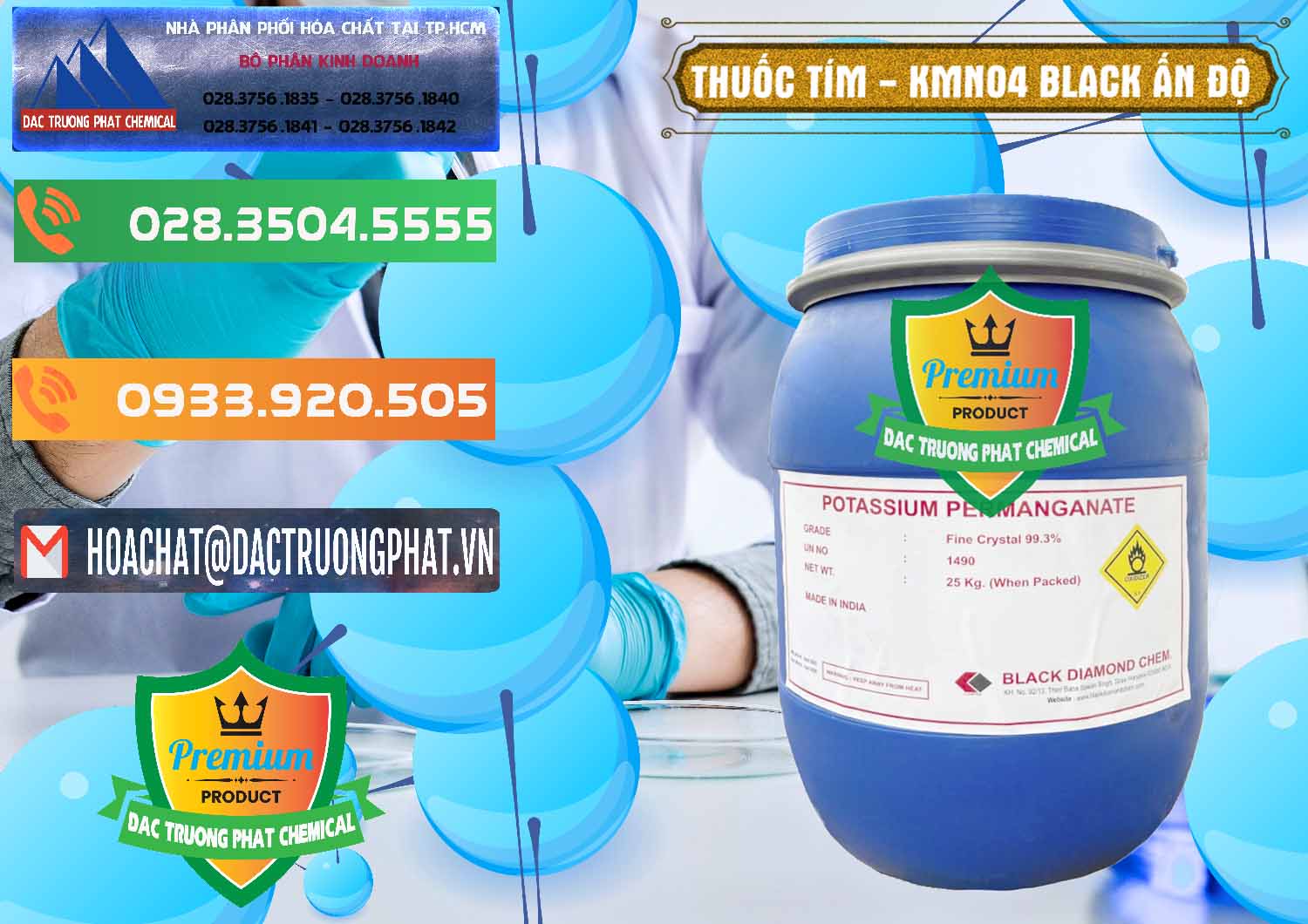 Cty nhập khẩu và bán Thuốc Tím - KMNO4 Black Diamond Ấn Độ India - 0414 - Nơi cung ứng - phân phối hóa chất tại TP.HCM - hoachatxulynuoc.com.vn