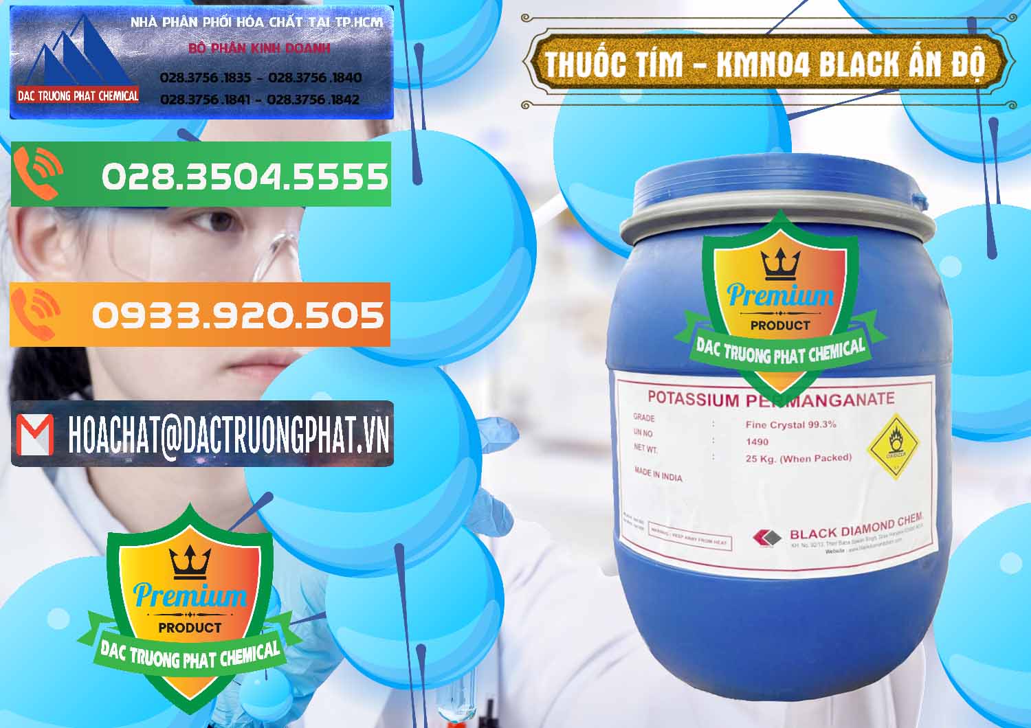 Đơn vị phân phối - bán Thuốc Tím - KMNO4 Black Diamond Ấn Độ India - 0414 - Nơi cung cấp và bán hóa chất tại TP.HCM - hoachatxulynuoc.com.vn