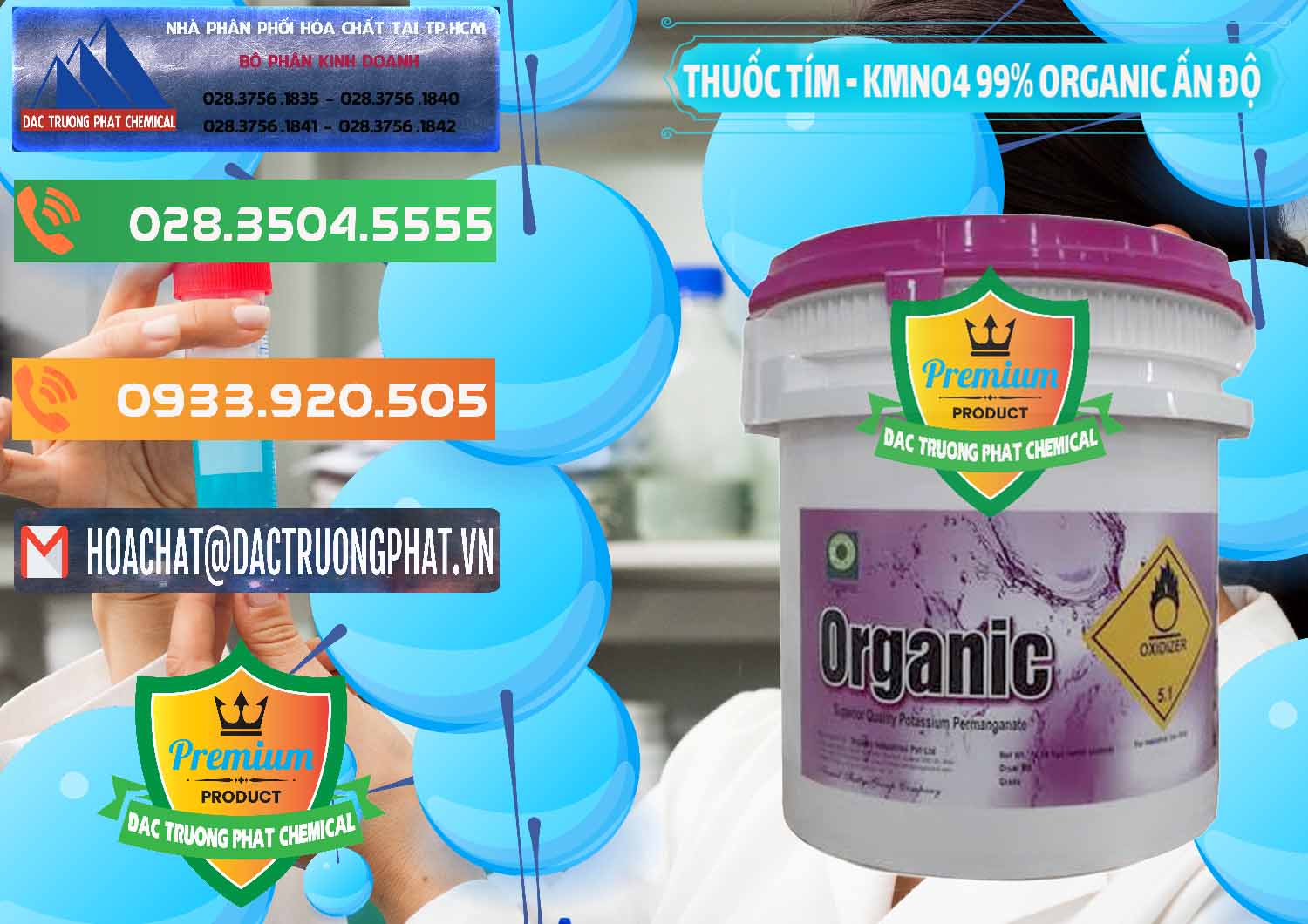 Đơn vị phân phối ( bán ) Thuốc Tím - KMNO4 99% Organic Ấn Độ India - 0216 - Cung cấp hóa chất tại TP.HCM - hoachatxulynuoc.com.vn