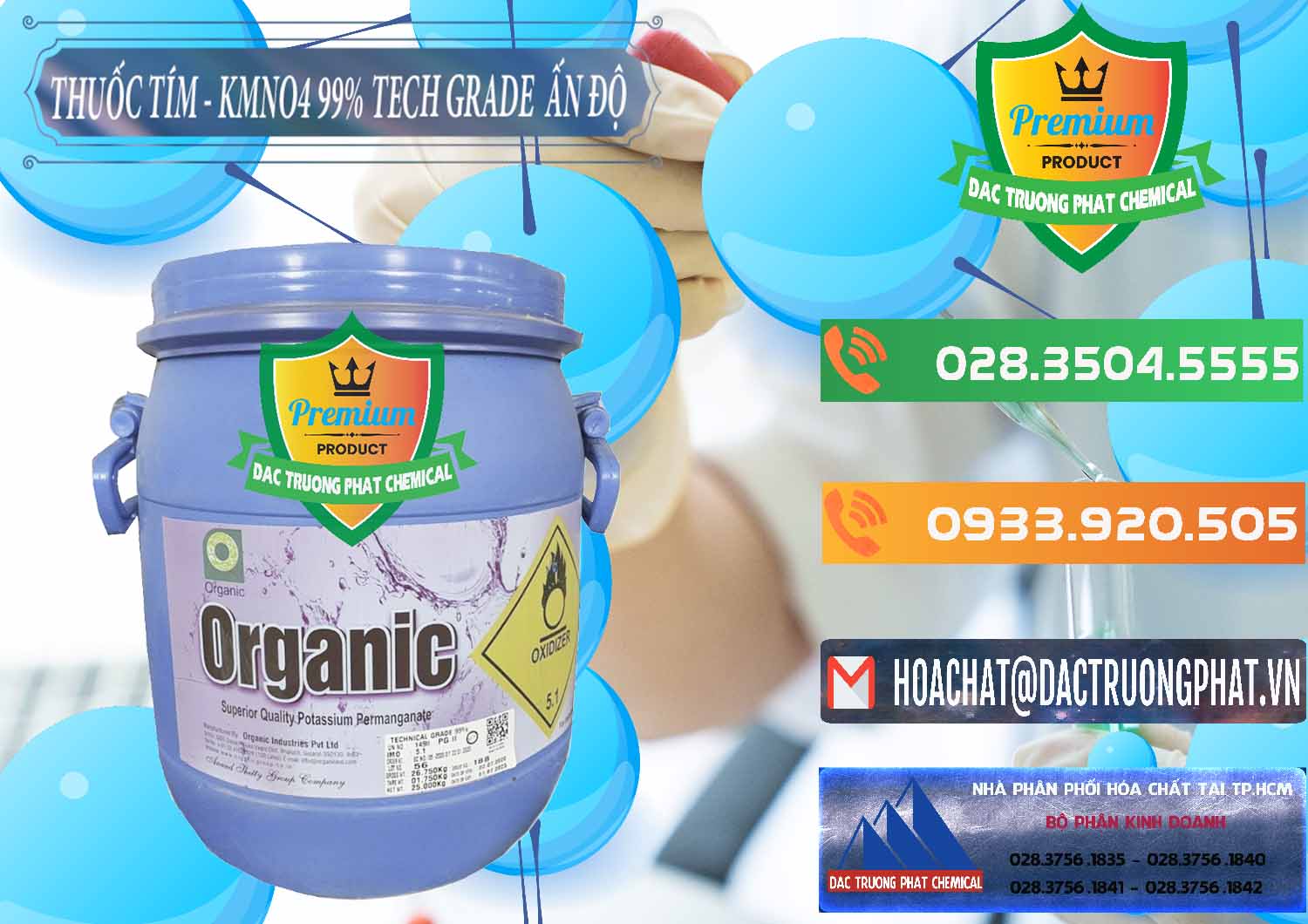 Công ty chuyên cung ứng - bán Thuốc Tím - KMNO4 99% Organic Group Ấn Độ India - 0250 - Cty phân phối & cung cấp hóa chất tại TP.HCM - hoachatxulynuoc.com.vn