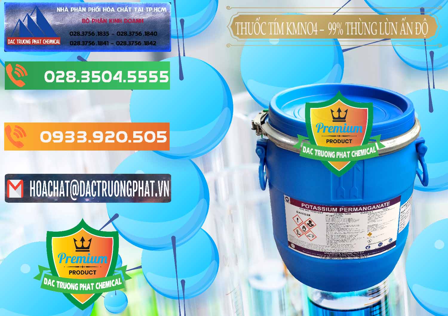 Công ty bán ( cung ứng ) Thuốc Tím - KMNO4 Thùng Lùn 99% Magnesia Chemicals Ấn Độ India - 0165 - Nơi chuyên phân phối và nhập khẩu hóa chất tại TP.HCM - hoachatxulynuoc.com.vn