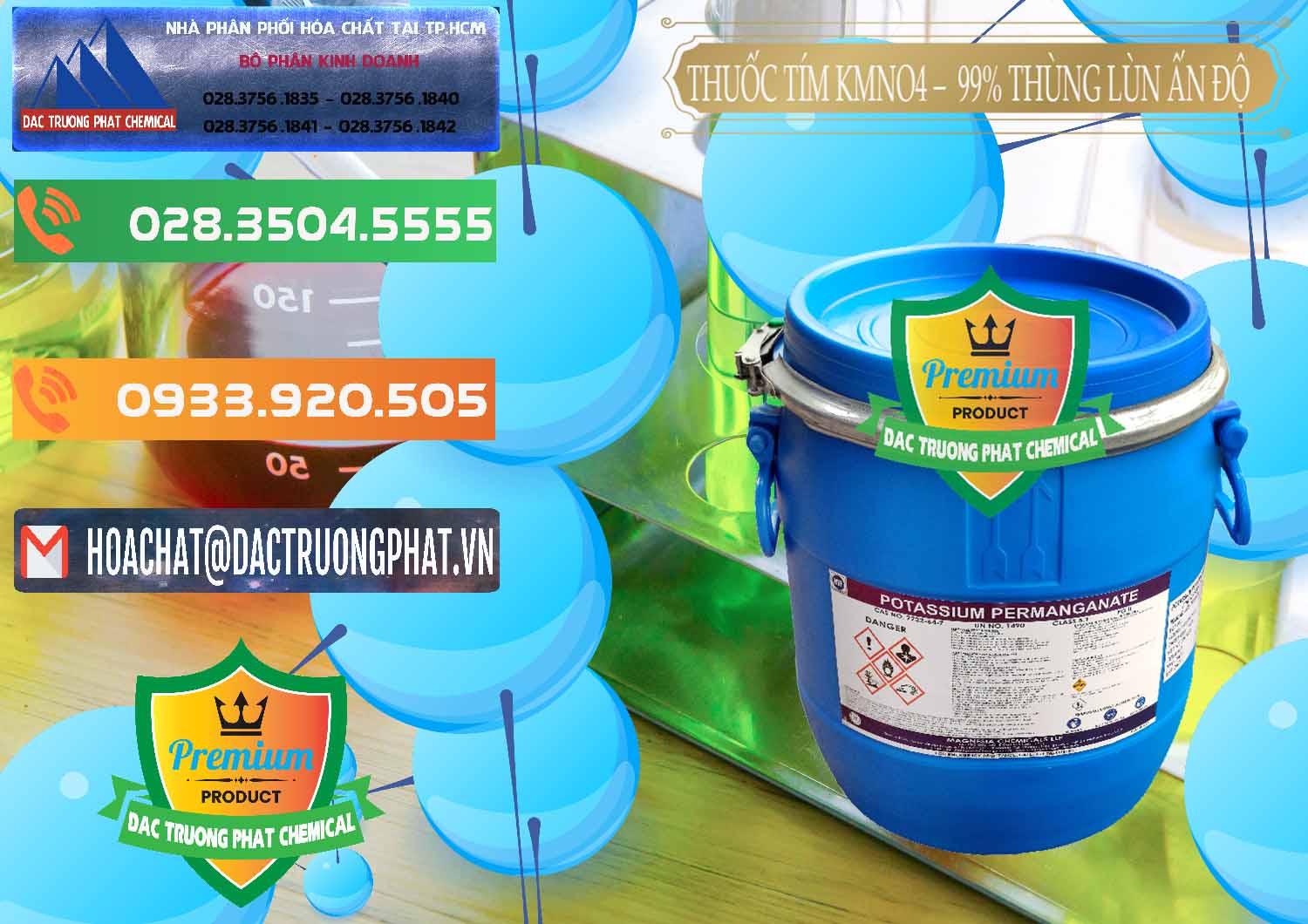 Nơi chuyên bán - phân phối Thuốc Tím - KMNO4 Thùng Lùn 99% Magnesia Chemicals Ấn Độ India - 0165 - Cty chuyên cung ứng & phân phối hóa chất tại TP.HCM - hoachatxulynuoc.com.vn