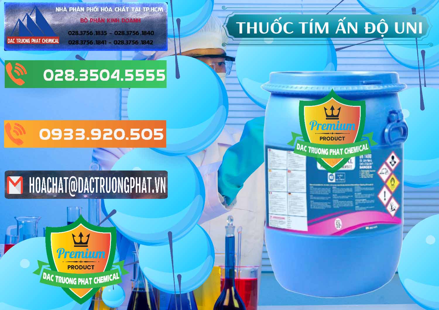 Nhà cung cấp & bán Thuốc Tím - KMNO4 Universal Ấn Độ India - 0419 - Cty phân phối - cung cấp hóa chất tại TP.HCM - hoachatxulynuoc.com.vn