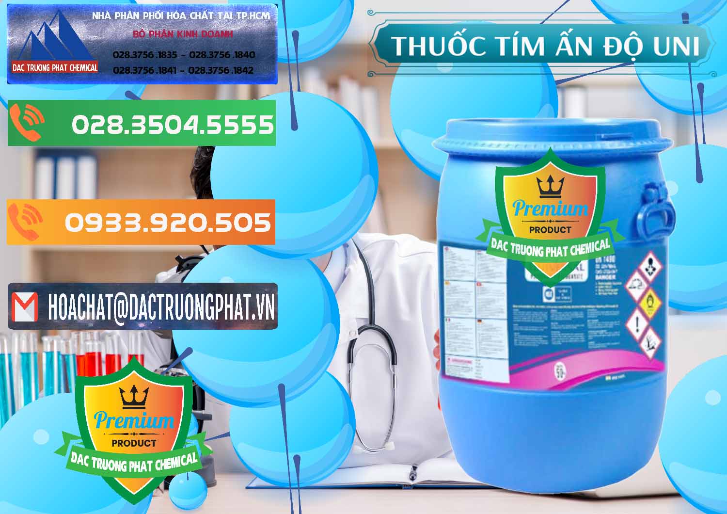 Phân phối _ bán Thuốc Tím - KMNO4 Universal Ấn Độ India - 0419 - Cty chuyên phân phối ( bán ) hóa chất tại TP.HCM - hoachatxulynuoc.com.vn
