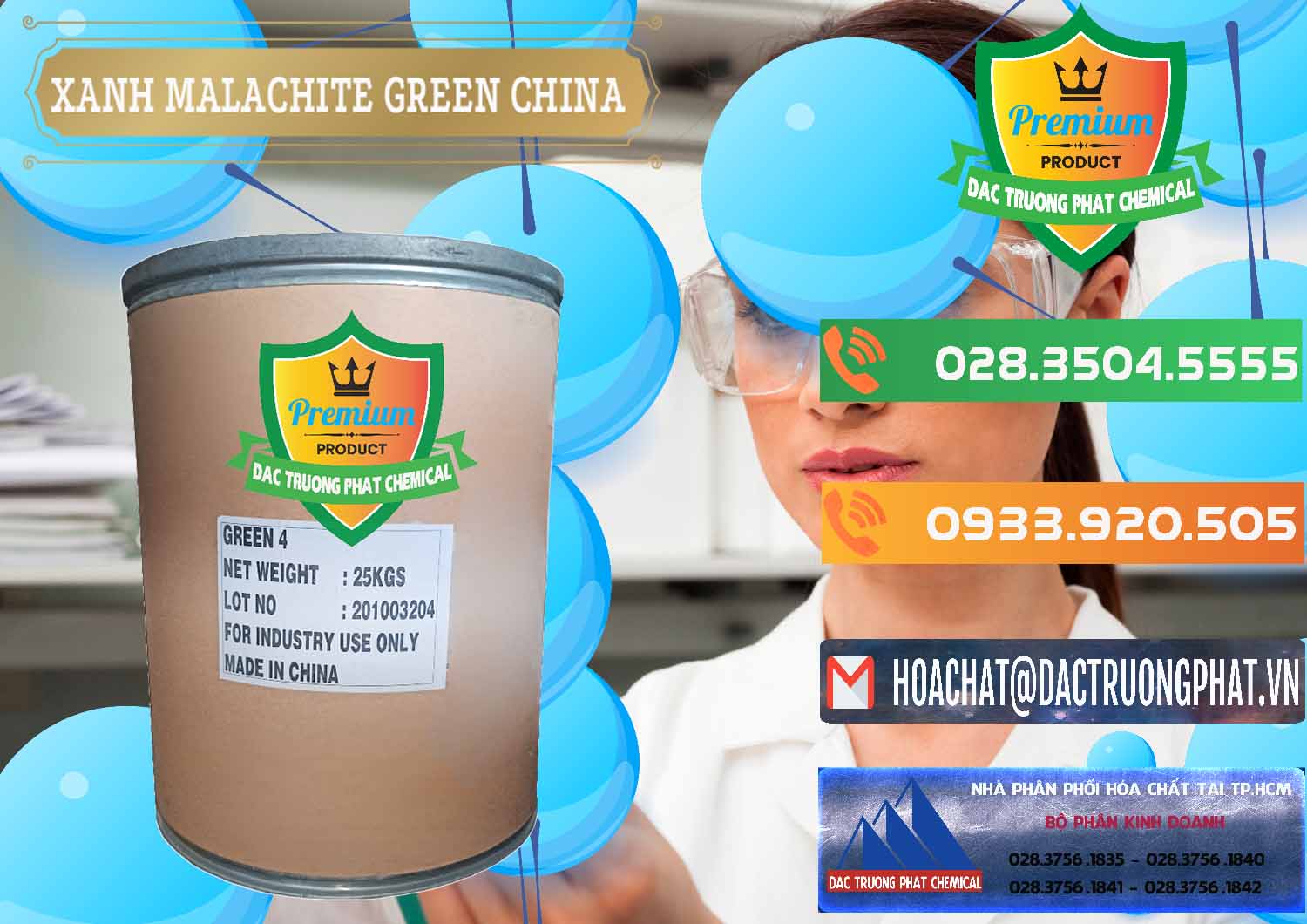Công ty chuyên phân phối & bán Xanh Malachite Green Trung Quốc China - 0325 - Cty cung cấp ( phân phối ) hóa chất tại TP.HCM - hoachatxulynuoc.com.vn