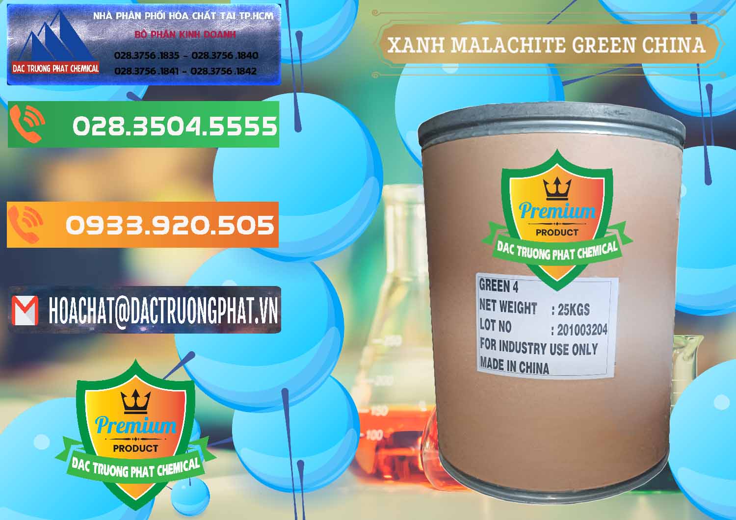 Đơn vị chuyên kinh doanh và bán Xanh Malachite Green Trung Quốc China - 0325 - Chuyên phân phối _ kinh doanh hóa chất tại TP.HCM - hoachatxulynuoc.com.vn