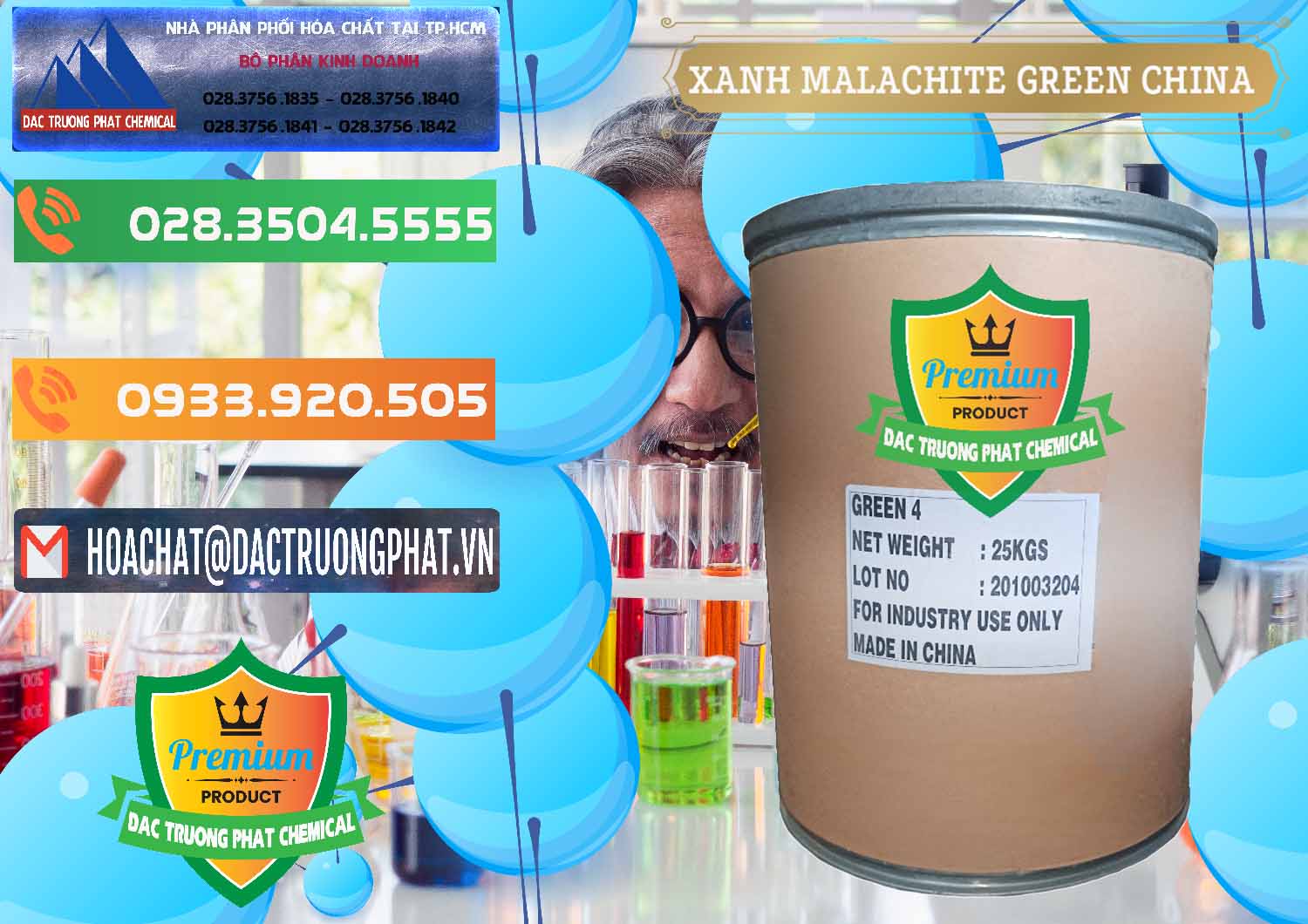 Đơn vị chuyên kinh doanh và bán Xanh Malachite Green Trung Quốc China - 0325 - Đơn vị chuyên cung cấp và nhập khẩu hóa chất tại TP.HCM - hoachatxulynuoc.com.vn