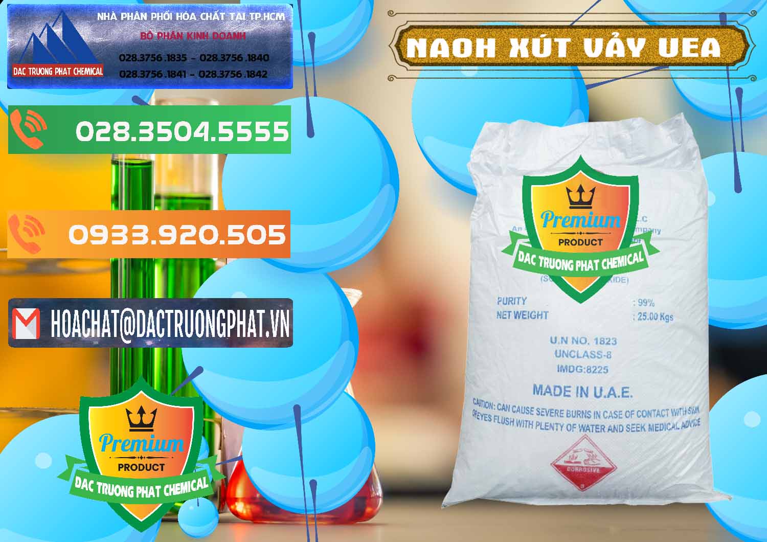 Nơi chuyên nhập khẩu ( bán ) Xút Vảy - NaOH Vảy UAE Iran - 0432 - Bán - phân phối hóa chất tại TP.HCM - hoachatxulynuoc.com.vn