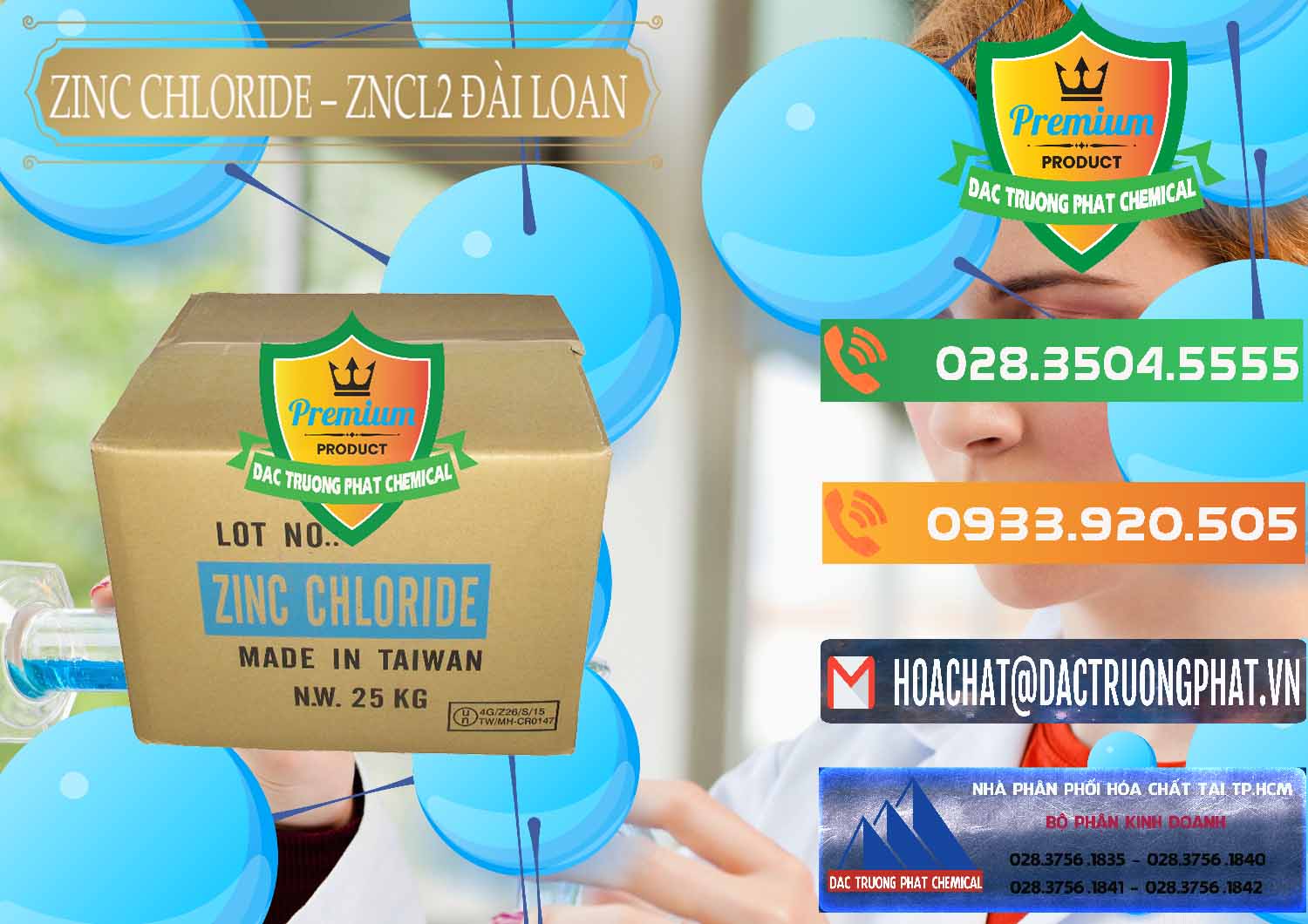 Đơn vị chuyên bán và cung ứng Zinc Chloride - ZNCL2 96% Đài Loan Taiwan - 0178 - Cty chuyên bán - phân phối hóa chất tại TP.HCM - hoachatxulynuoc.com.vn