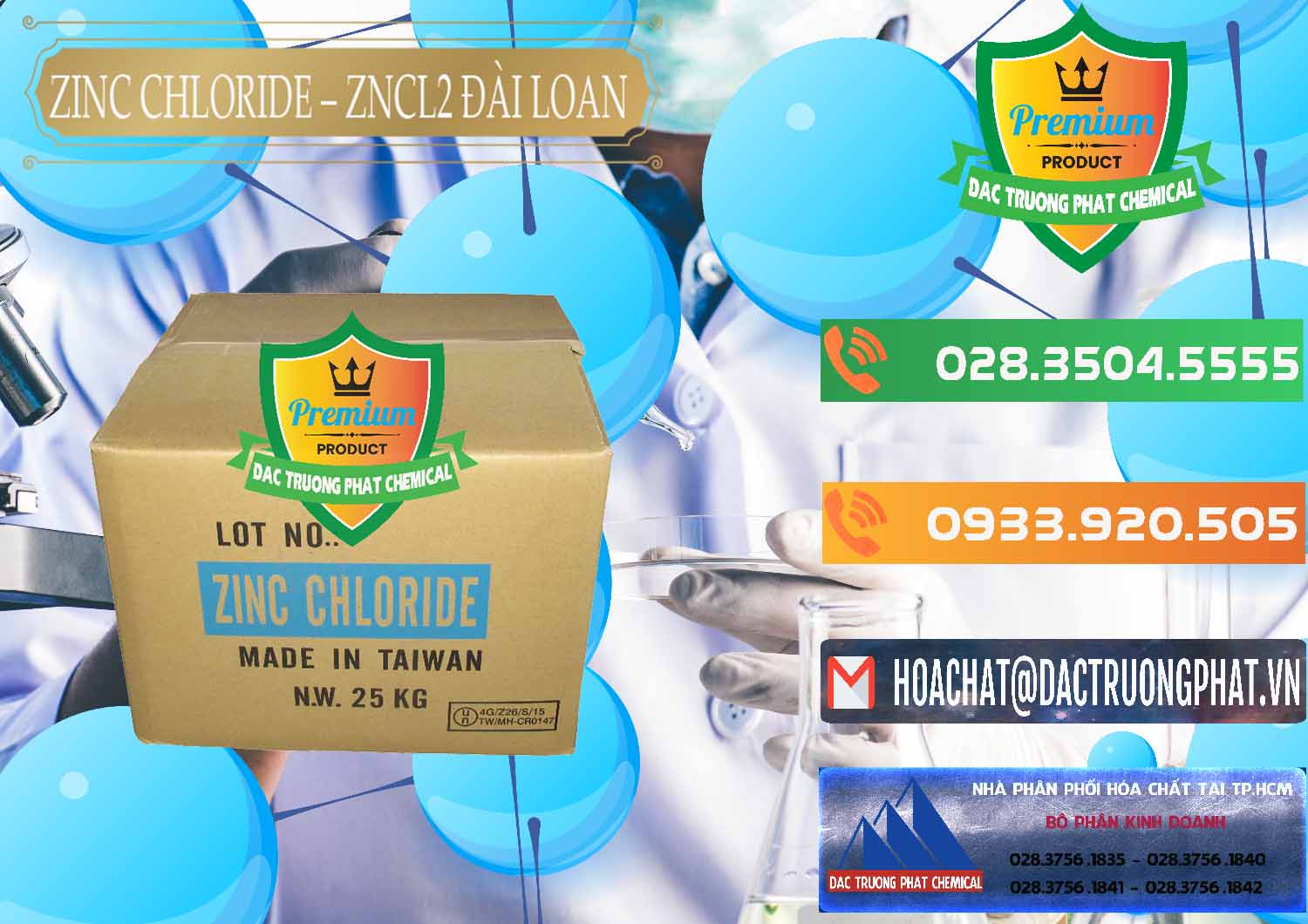 Nơi cung ứng ( bán ) Zinc Chloride - ZNCL2 96% Đài Loan Taiwan - 0178 - Công ty chuyên nhập khẩu & cung cấp hóa chất tại TP.HCM - hoachatxulynuoc.com.vn