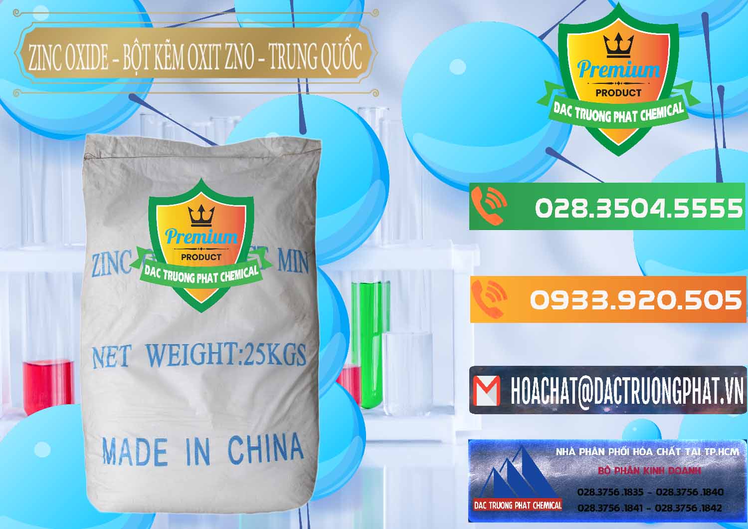 Bán - cung ứng Zinc Oxide - Bột Kẽm Oxit ZNO Trung Quốc China - 0182 - Đơn vị nhập khẩu và cung cấp hóa chất tại TP.HCM - hoachatxulynuoc.com.vn