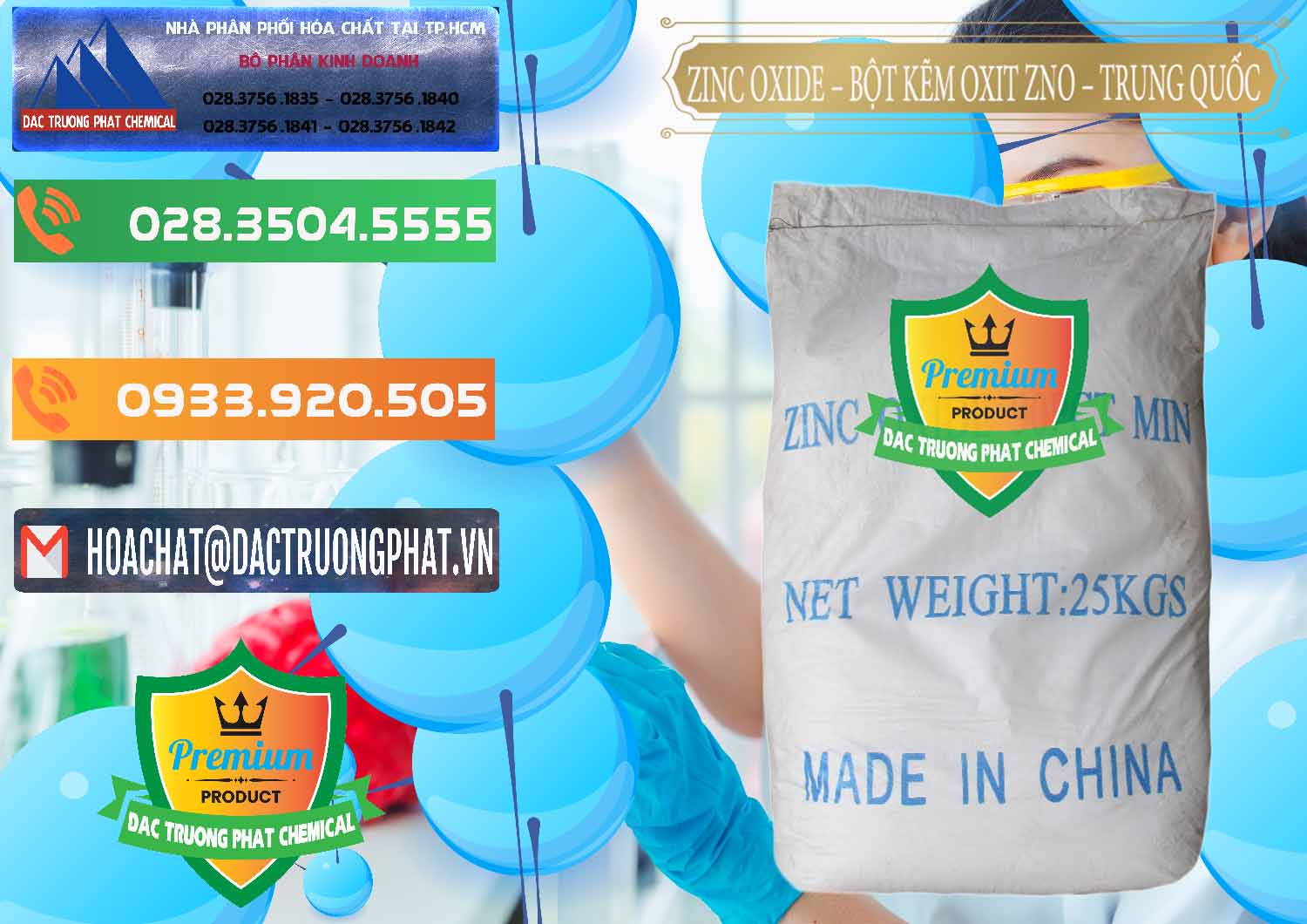Công ty chuyên nhập khẩu và bán Zinc Oxide - Bột Kẽm Oxit ZNO Trung Quốc China - 0182 - Cung cấp và bán hóa chất tại TP.HCM - hoachatxulynuoc.com.vn