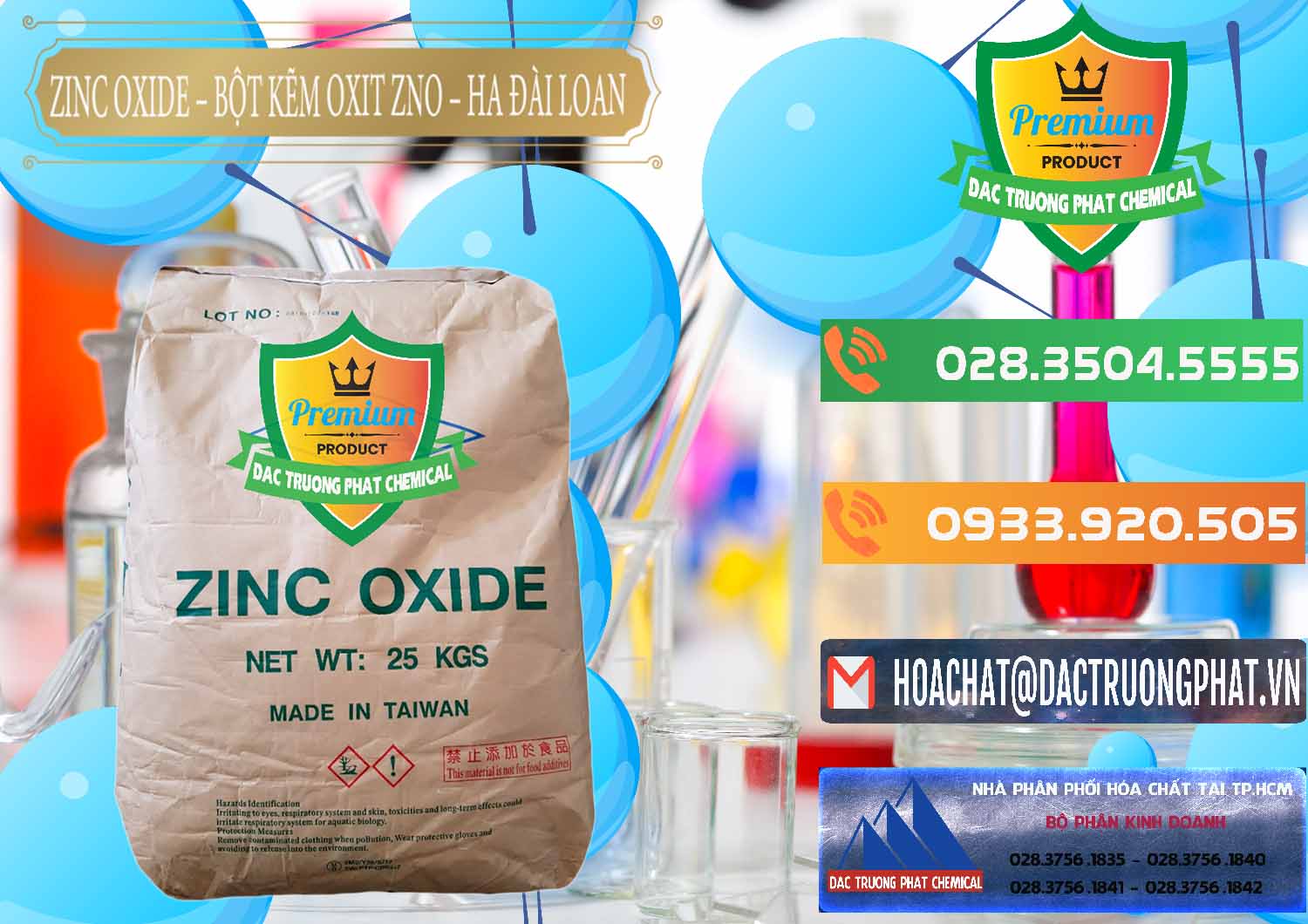 Cty chuyên bán _ cung ứng Zinc Oxide - Bột Kẽm Oxit ZNO HA Đài Loan Taiwan - 0180 - Công ty phân phối ( cung cấp ) hóa chất tại TP.HCM - hoachatxulynuoc.com.vn