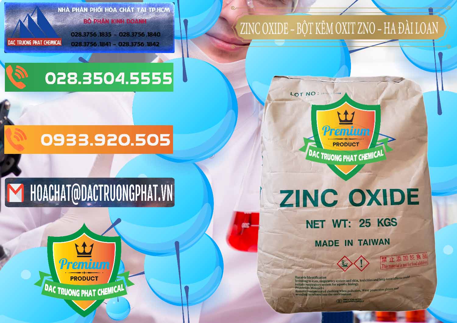 Kinh doanh - bán Zinc Oxide - Bột Kẽm Oxit ZNO HA Đài Loan Taiwan - 0180 - Nơi cung cấp và phân phối hóa chất tại TP.HCM - hoachatxulynuoc.com.vn