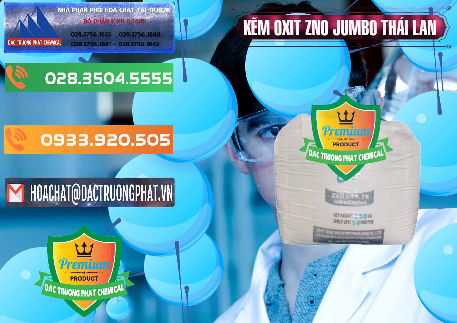Cty bán _ phân phối Zinc Oxide - Bột Kẽm Oxit ZNO Jumbo Bành Thái Lan Thailand - 0370 - Chuyên bán _ cung cấp hóa chất tại TP.HCM - hoachatxulynuoc.com.vn